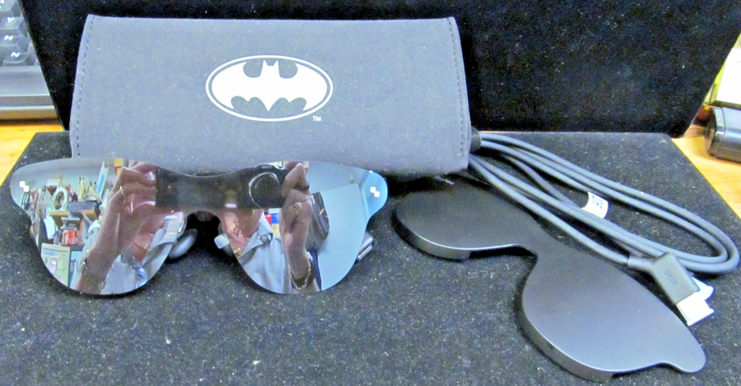 NEVER USED RAYNEO AIR 4 PRO BATMAN AR/XR GLASSES BANG & OLUFSEN CASECORD FREESHP NEVER USED RAYNEO AIR 4 PRO BATMAN AR/XR GLASSES BANG & OLUFSEN CASECORD FREESHP