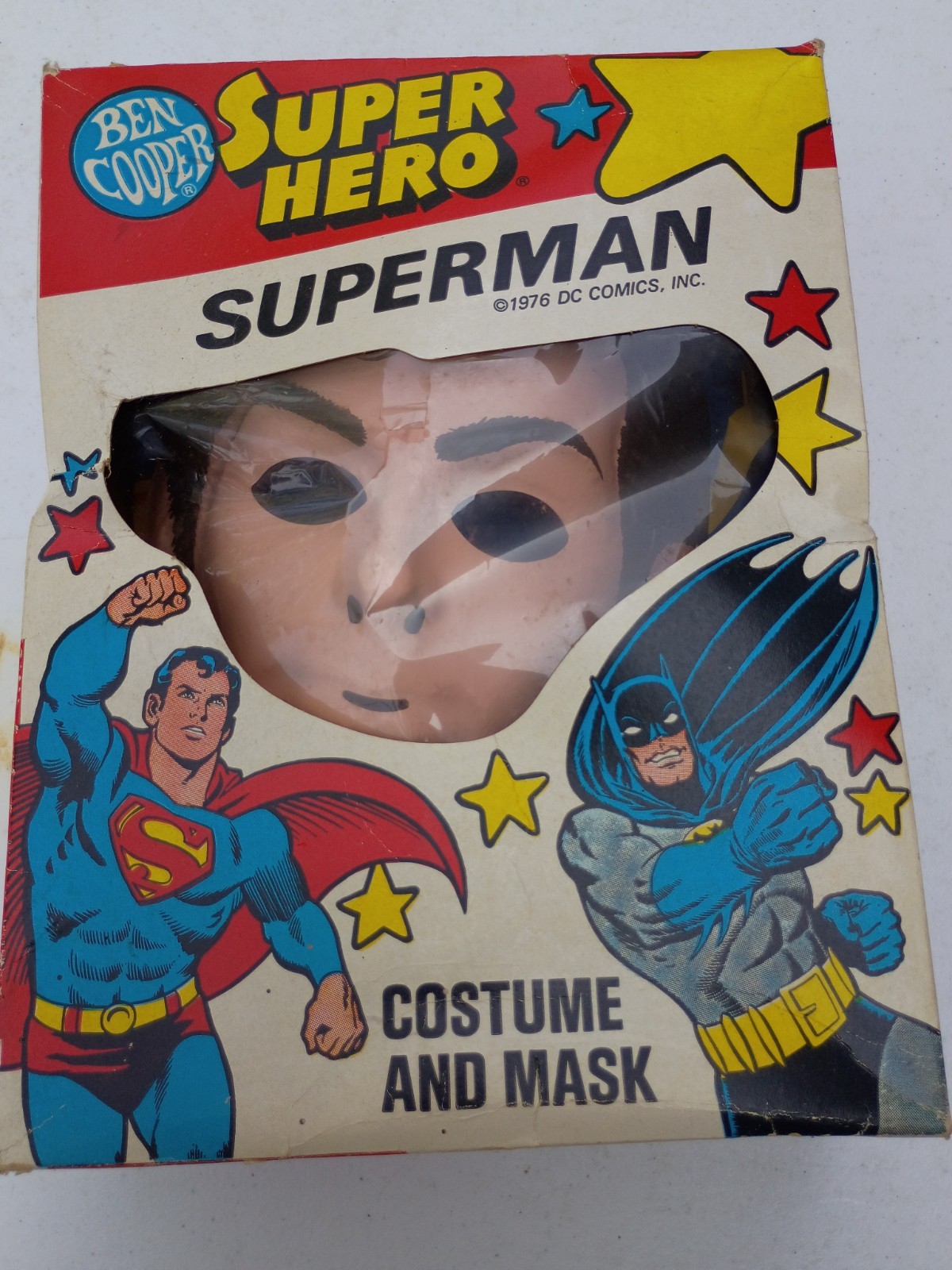 Vintage 1976 DC Superheroes SUPERMAN Ben Cooper Halloween Costume in Great Cond Vintage 1976 DC Superheroes SUPERMAN Ben Cooper Halloween Costume in Great Cond