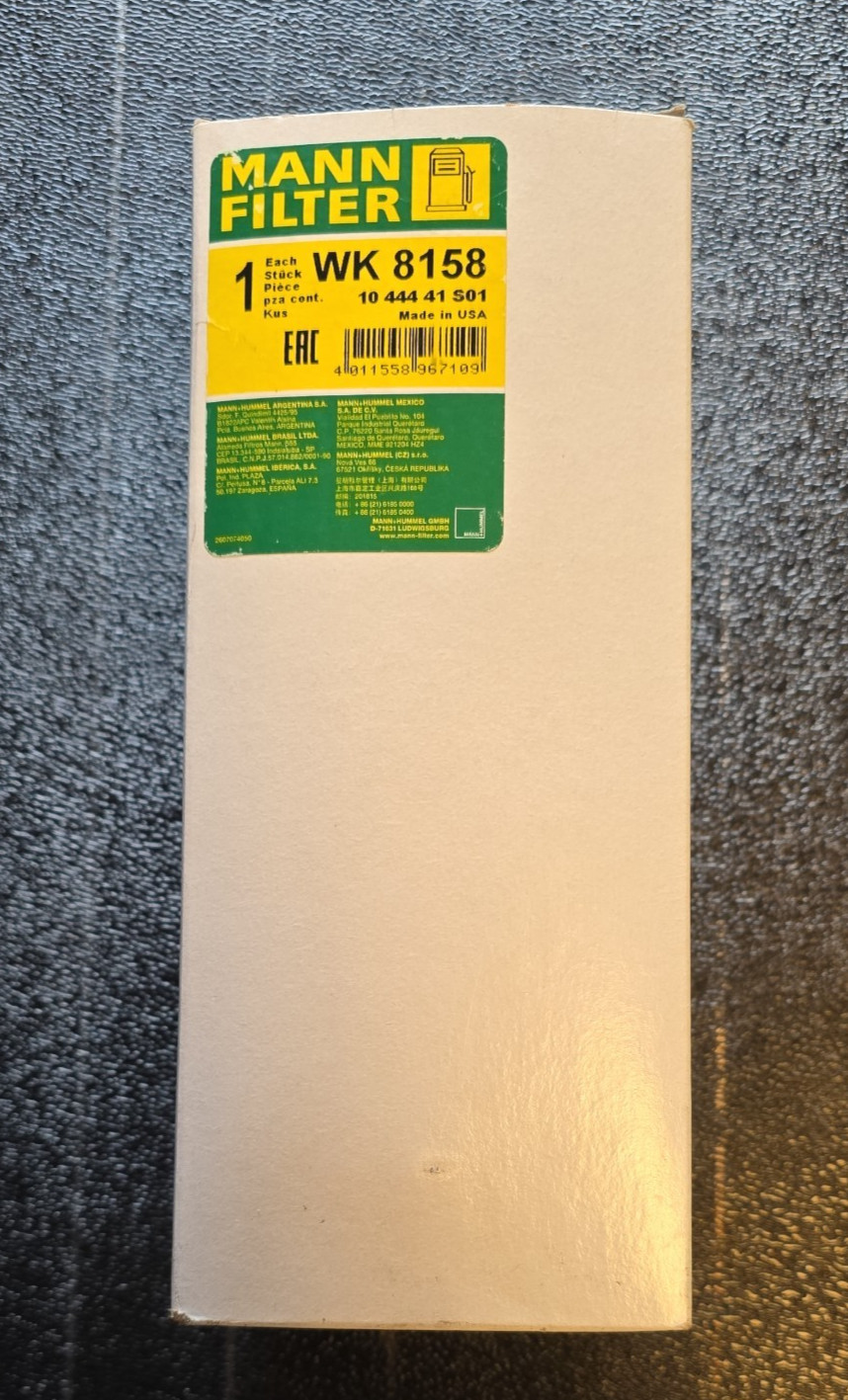 MANN WK8158 Fuel Filter 196mm Height 88mm ⌀ Fits Ford Transit 2.4 TDCi 2.2 TDCi MANN WK8158 Fuel Filter 196mm Height 88mm ⌀ Fits Ford Transit 2.4 TDCi 2.2 TDCi