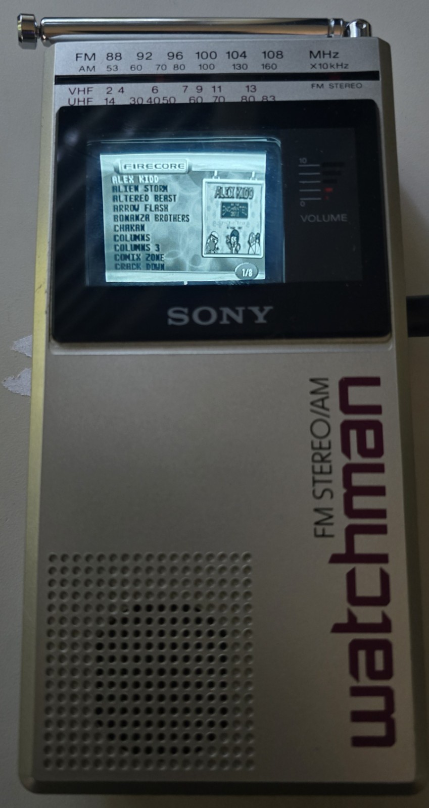 Vintage 1985 Sony Watchman TV Model FD-30A Vintage 1985 Sony Watchman TV Model FD-30A