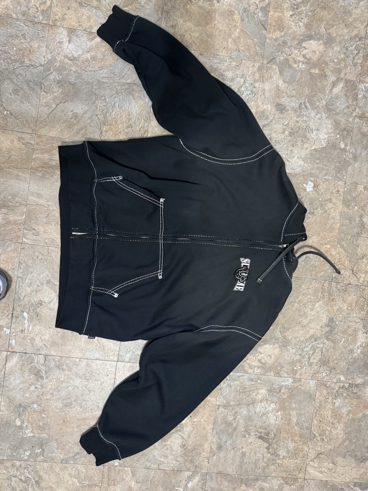 Supreme True Religion Black Zip-Up Hoodie Sweatshirt Fw25 Size Large Supreme True Religion Black Zip-Up Hoodie Sweatshirt Fw25 Size Large