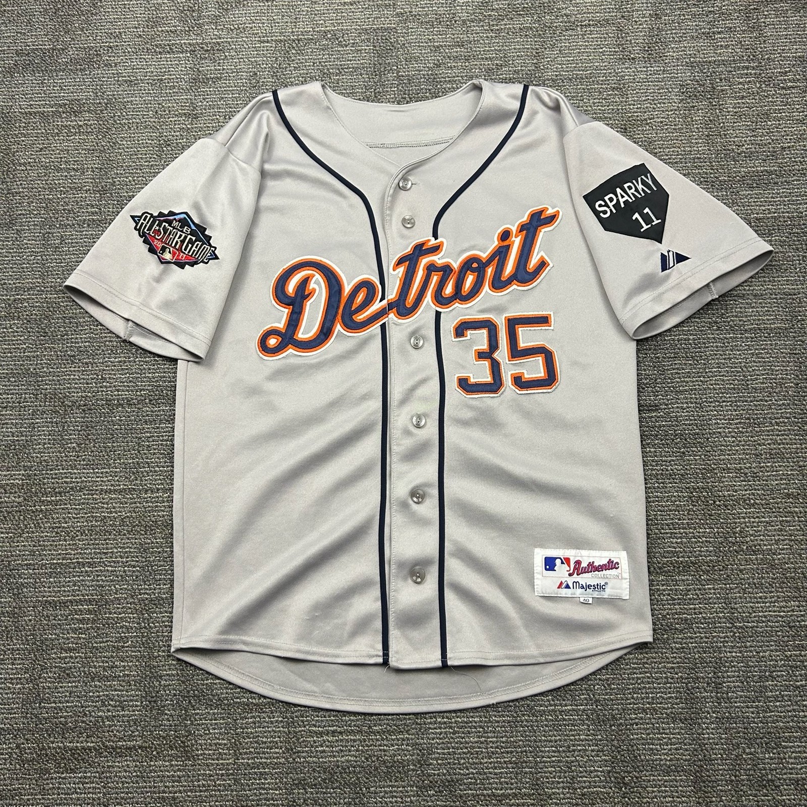 Vintage 2011 Justin Verlander Detroit Tigers All-Star Game/Memorial Patch Jersey Vintage 2011 Justin Verlander Detroit Tigers All-Star Game/Memorial Patch Jersey