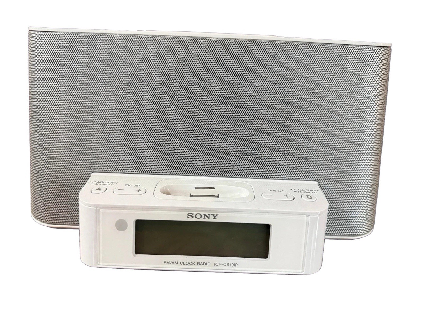 Sony Dream Machine ICF-CS10iP Clock Radio - New (NO BOX) - Complete White