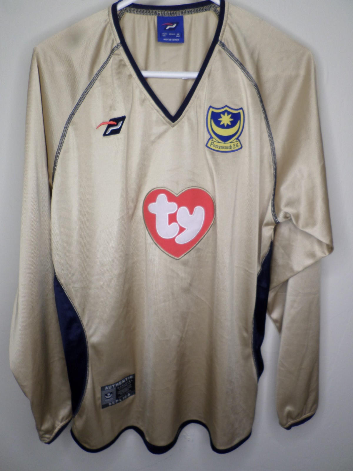 PORTSMOUTH F C 2002 & 2003 JERSEY, POMPEY FIRST DIV CHAMPS PROMOTED TO PREMIER