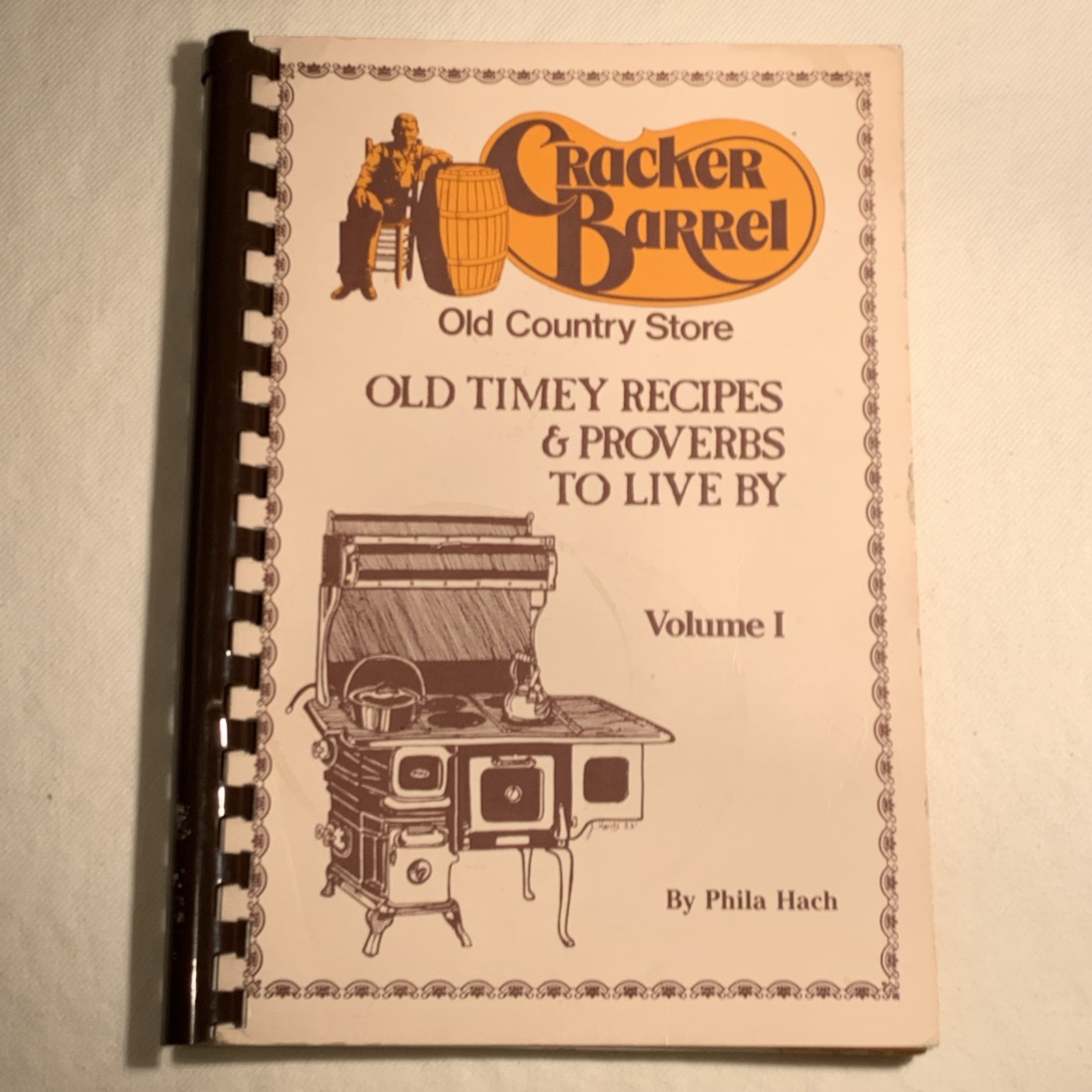Vtg 1983 Cracker Barrel Old Timey Recipes & Proverbs