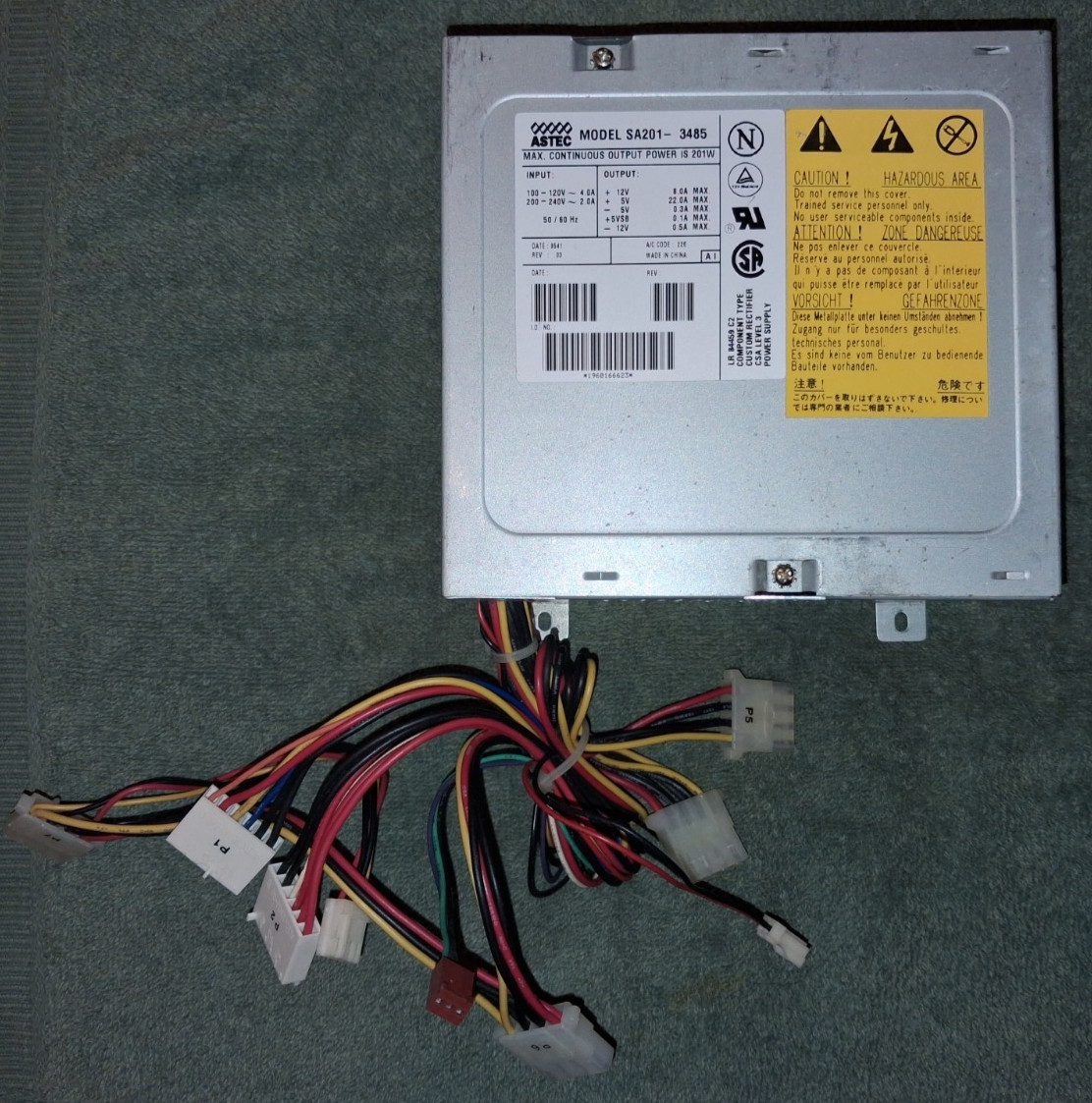 *Vintage* Astec SA201-3485 201-Watt AT Switching Power Supply *FAST SHIPPING* *Vintage* Astec SA201-3485 201-Watt AT Switching Power Supply *FAST SHIPPING*