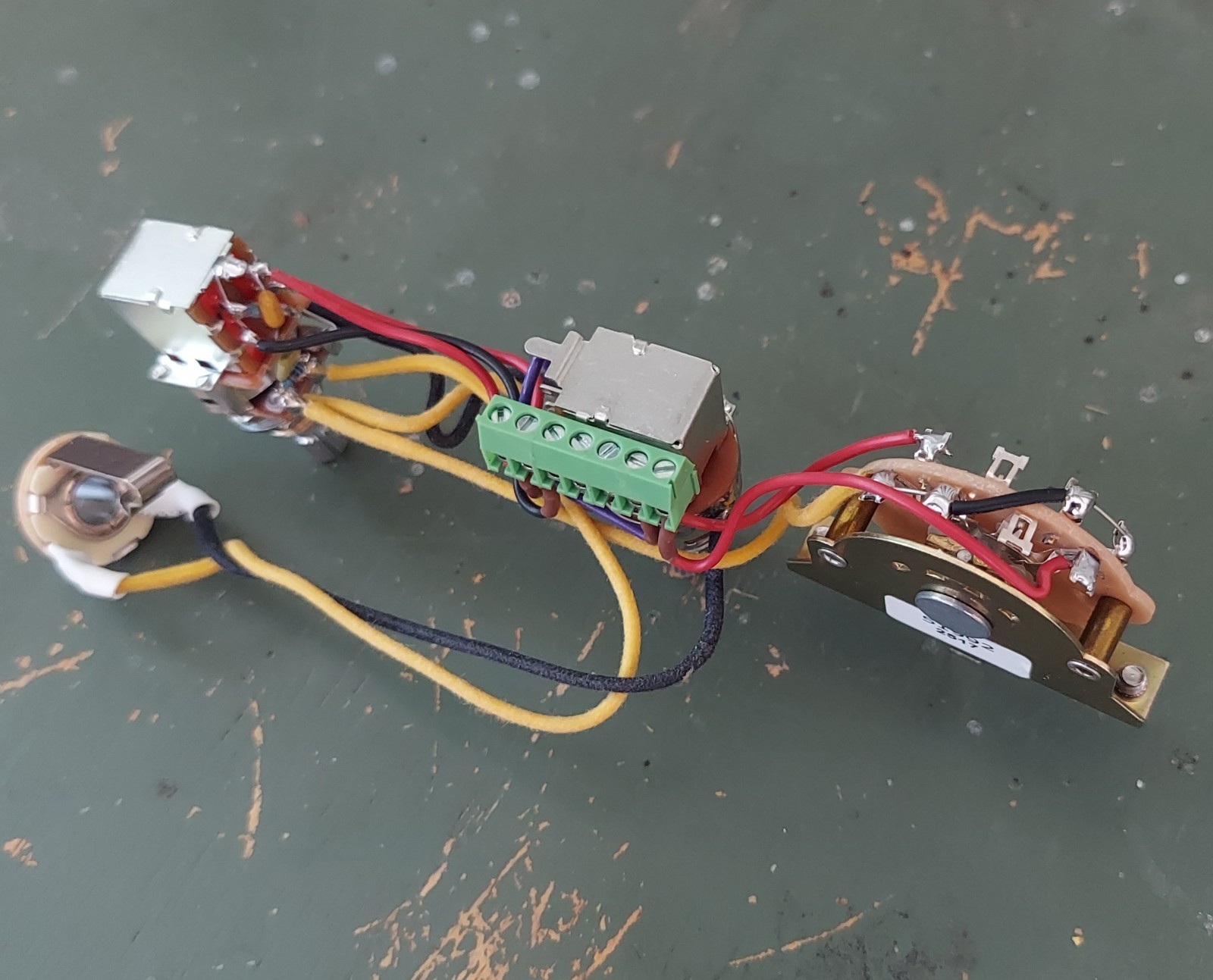Solderless Tele Reverse HH Harness Coil Split N+B , Neck Half out of Phase 