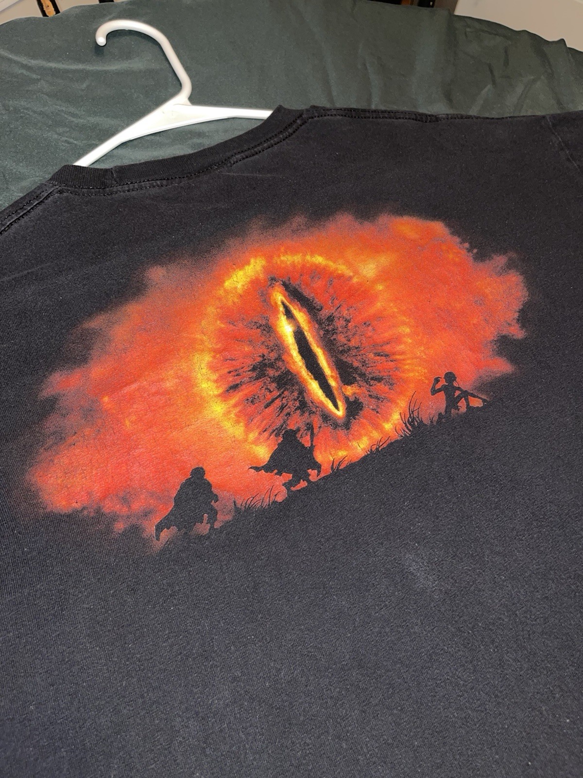 Vintage The Lord of the Rings - The Two Towers Black Graphic T-Shirt 2002 - XL