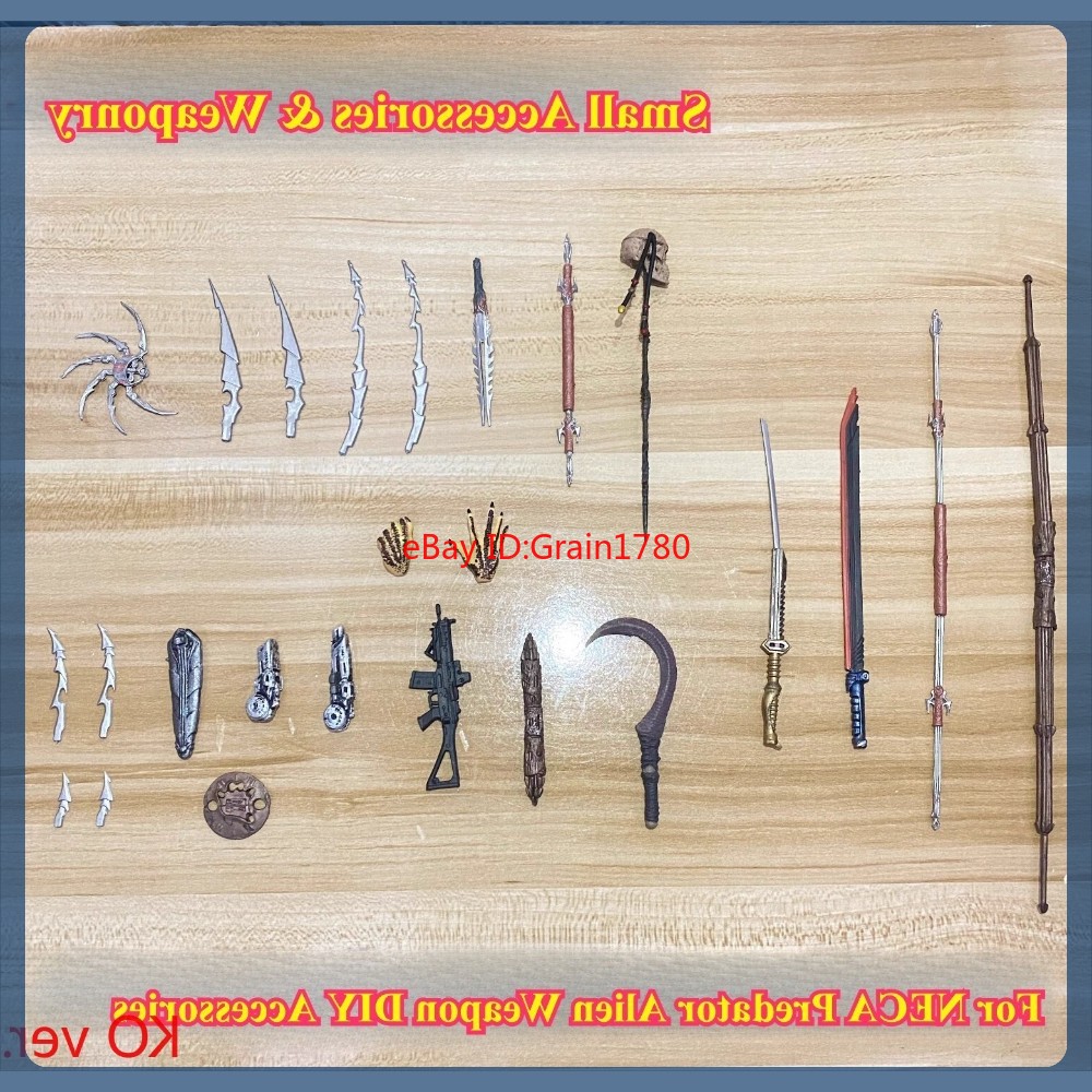 NECA Alien Vs Predator Weapon Accessory Pack Compatible with 7\ NECA Alien Vs Predator Weapon Accessory Pack Compatible with 7\