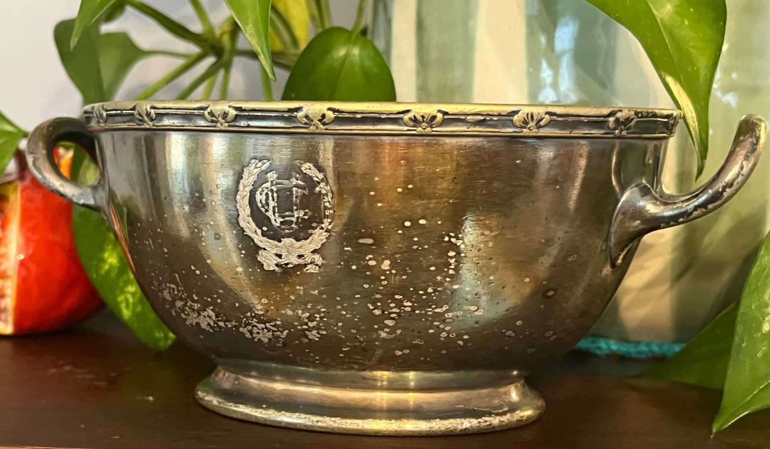 Antique University Club Boston MA 1926 Gorham Silver Soldered Hallmark Bowl
