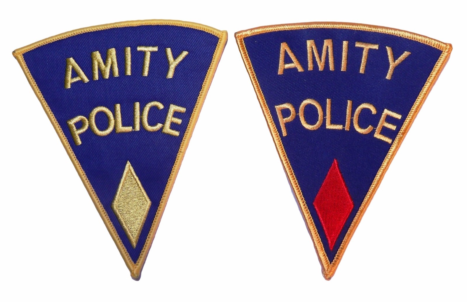 JAWS Movie Amity Police Set of 2 Embroidered Logo PATCHES JAWS Movie Amity Police Set of 2 Embroidered Logo PATCHES