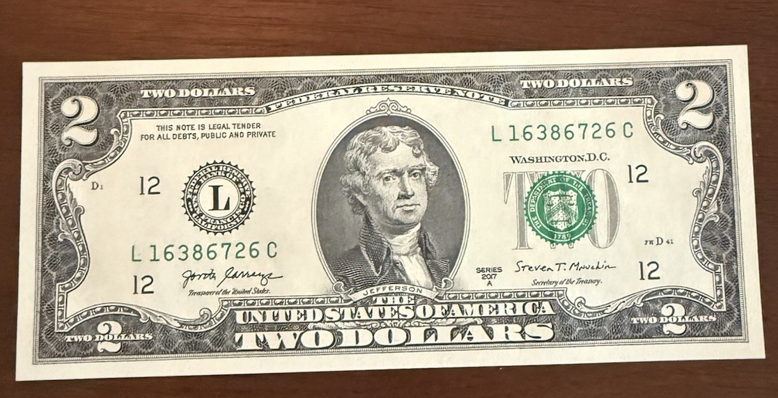✯UNCIRCULATED ** RARE Two Dollar Bills ✯ Save On Bulk Sequential * UNCIRCULATED