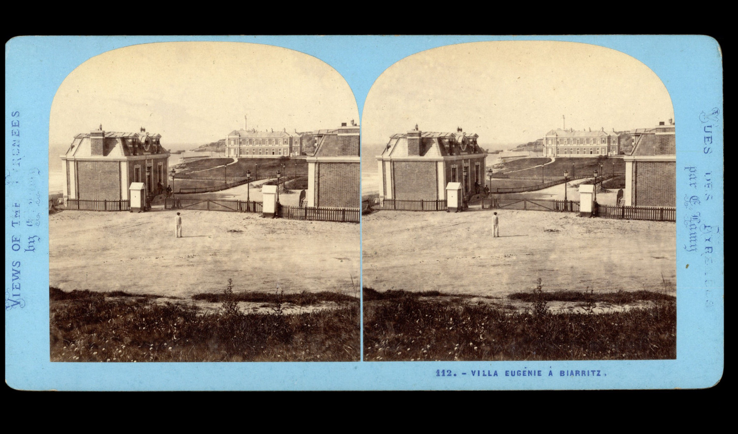 France, Biarritz, Villa Eugénie, ca.1865, stereo France, Biarritz, Villa Eugénie