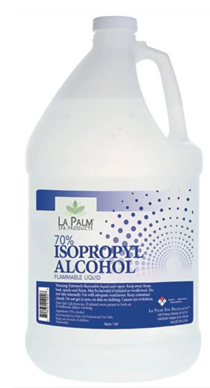 IPA Alcohol, La Palm 70% Isopropyl Alcohol 1 Gallon