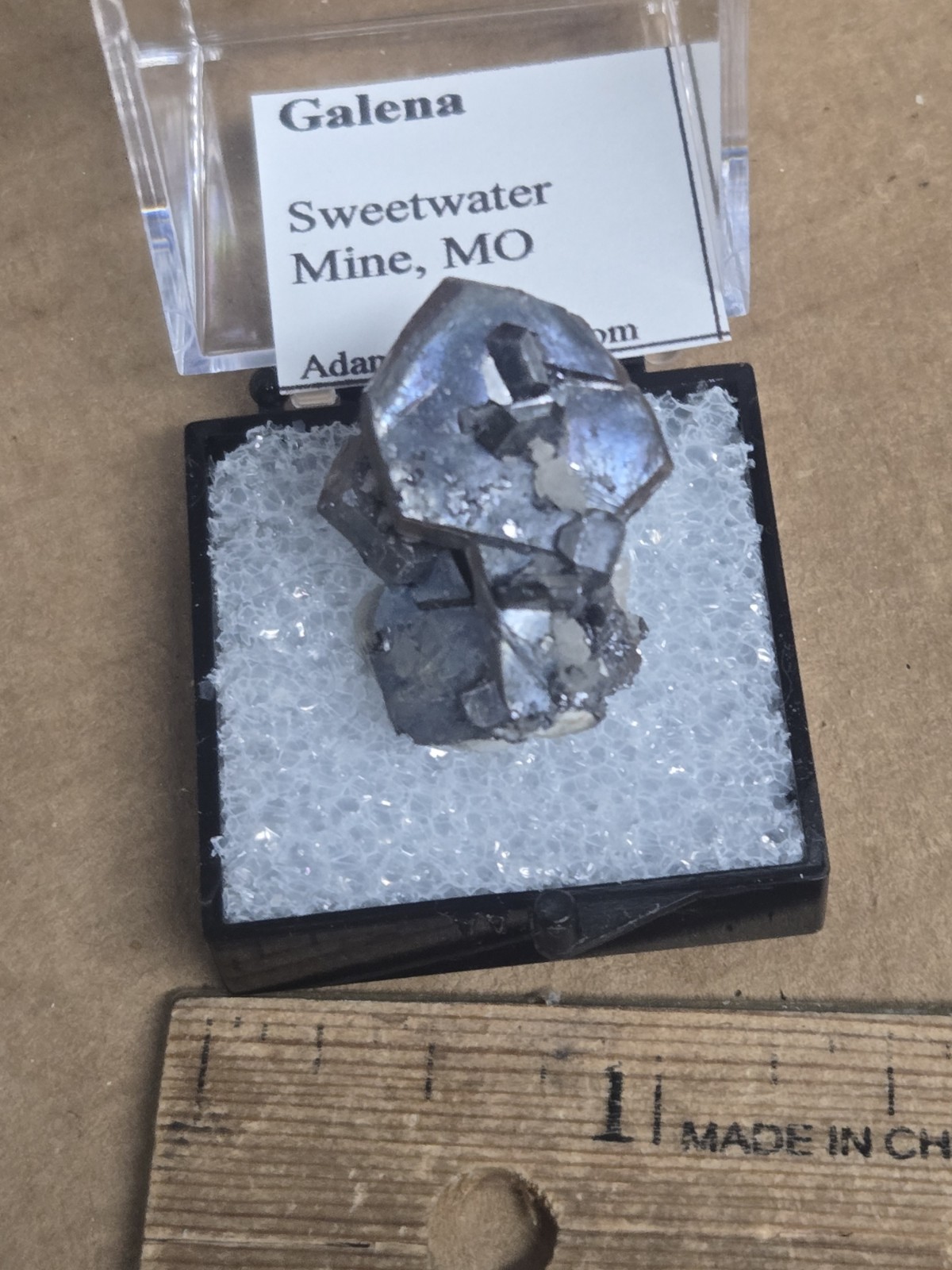 Rare Galena Thumbnail specimen Rare Galena Thumbnail specimen