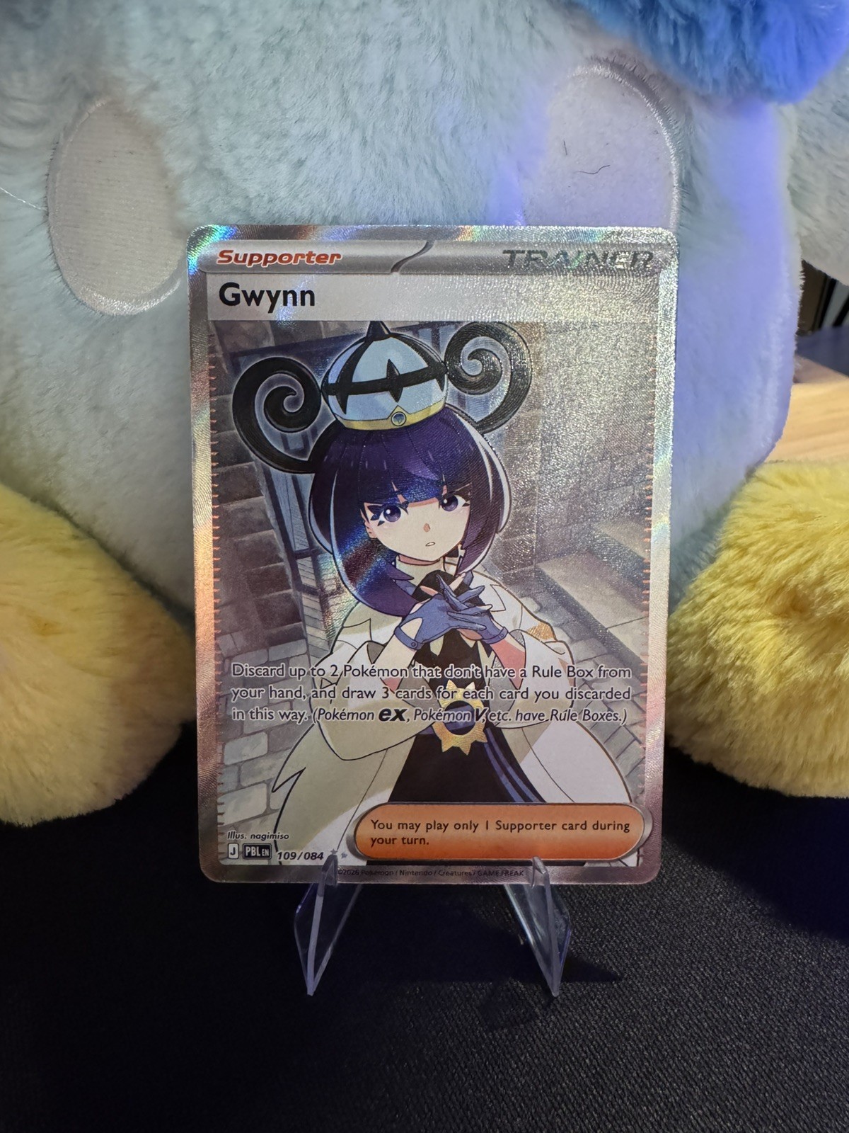 Gwynn - 109/084 - ME05: Pitch Black Ultra Rare Trainer NM Gwynn - 109/084 - ME05: Pitch Black Ultra Rare Trainer NM