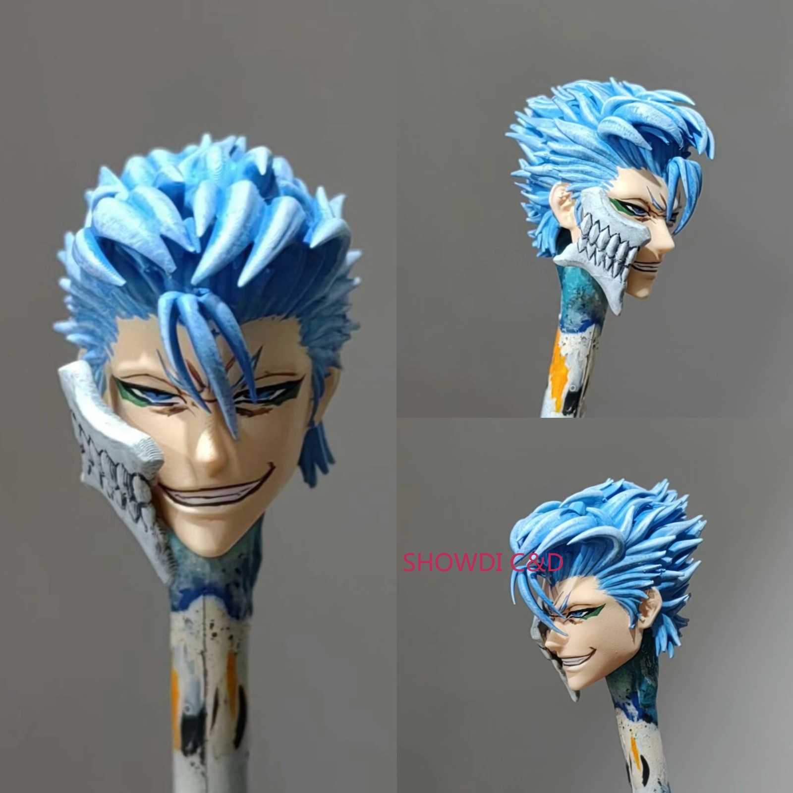 1/12 BLEACH Grimmjow Head Carving For 6\