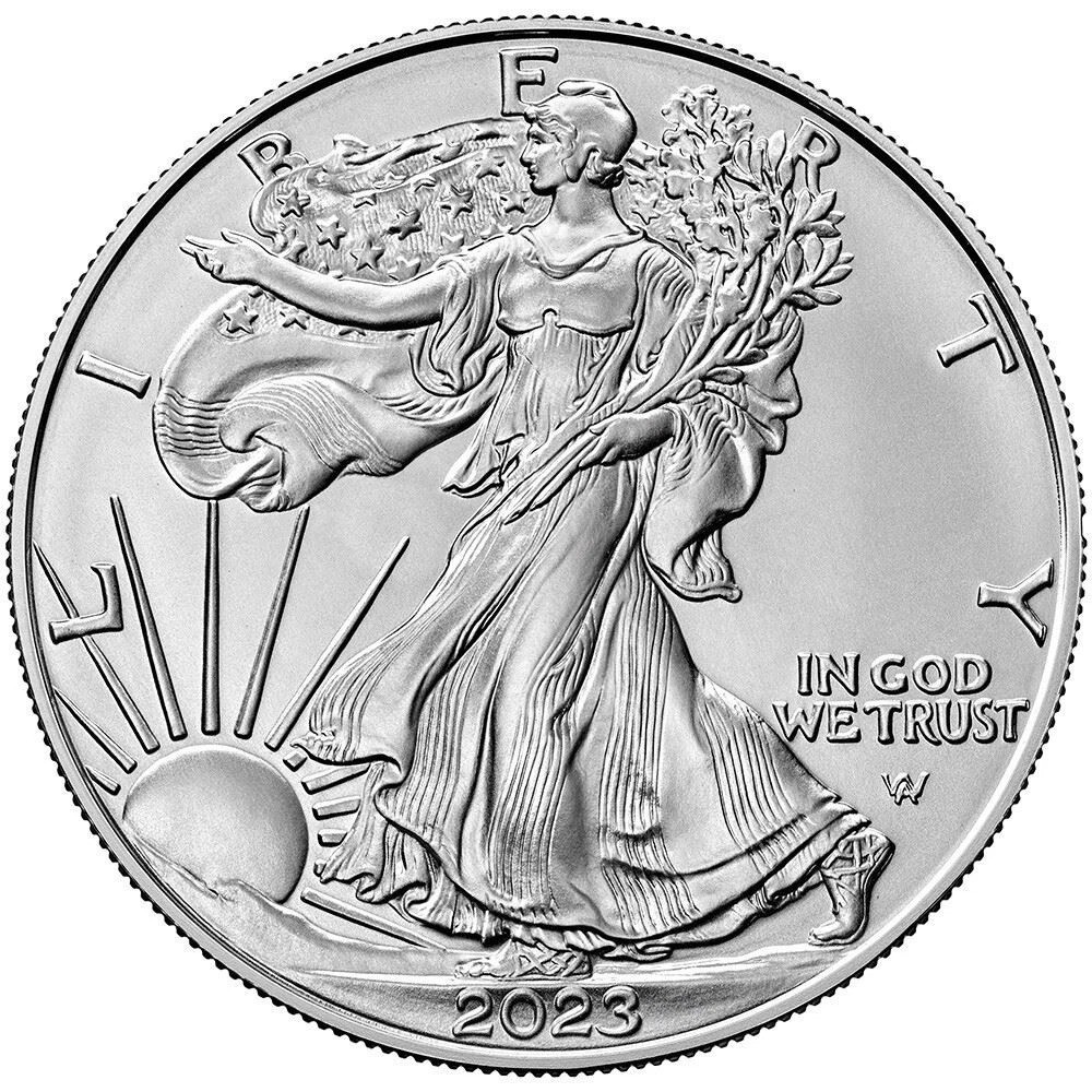 2023 Walking Liberty Silver Eagle Coin American Eagle US Coin Collectible