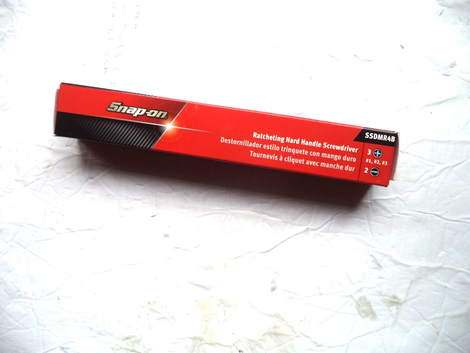 Snap-on Tools BLACK Hard Handle Ratcheting Screwdriver SSDMR4B NEW USA