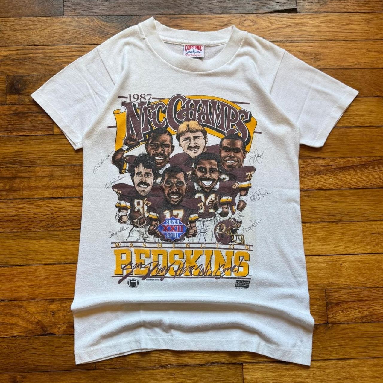 Vintage 1987 Washington Redskins NFL super bowl cartoon shirt VK17422