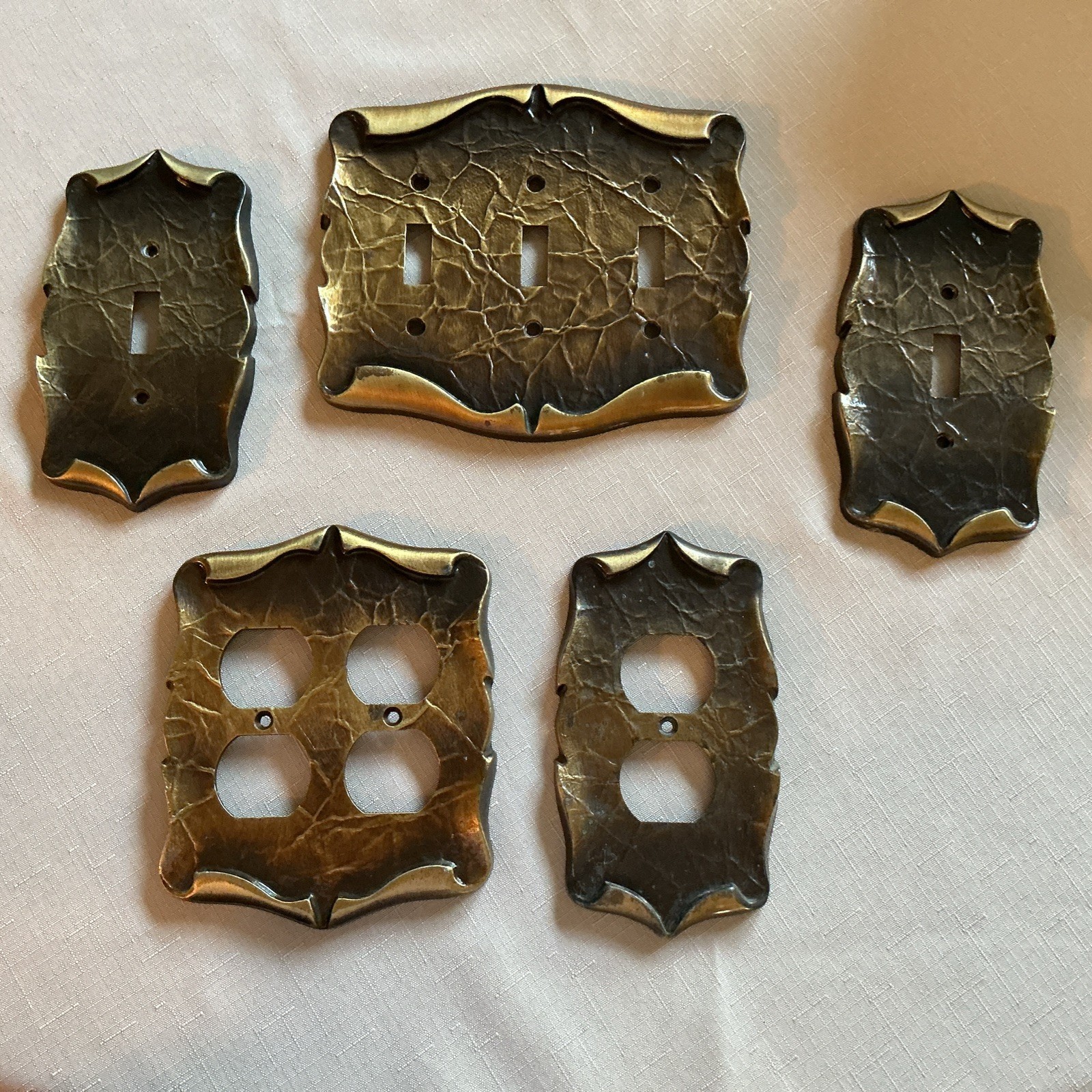 Vintage (1970’s) Amerock Carriage House Metal wall plates