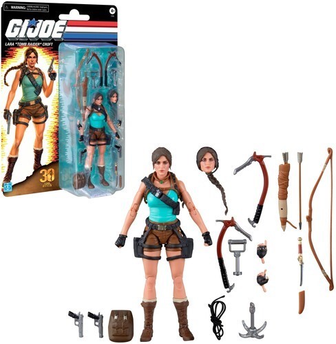 G.I. Joe x Tomb Raider - Classified Series: Retro Cardback - Lara Croft PRESALE G.I. Joe x Tomb Raider - Classified Series: Retro Cardback - Lara Croft PRESALE