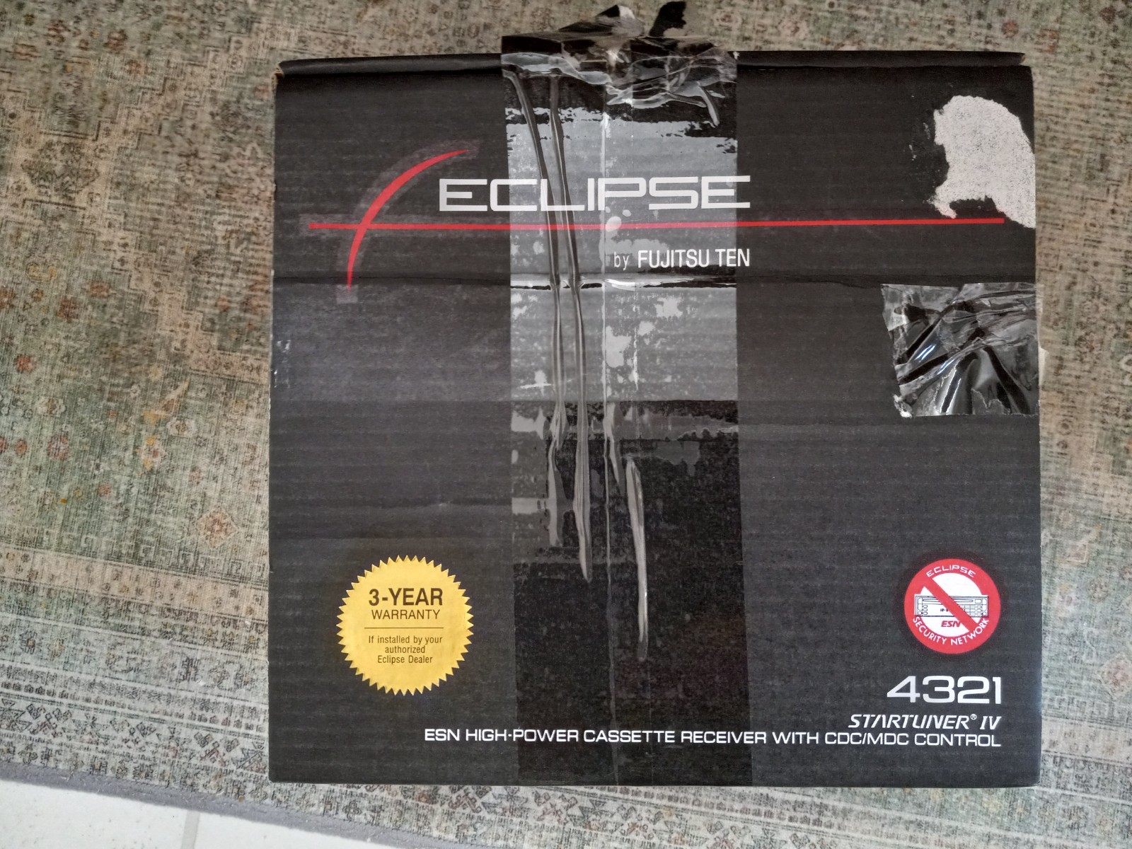 NOS Eclipse 4321 Fujitsu Ten Japan car cassette player stereo deck old school NOS Eclipse 4321 Fujitsu Ten Japan car cassette player stereo deck old school