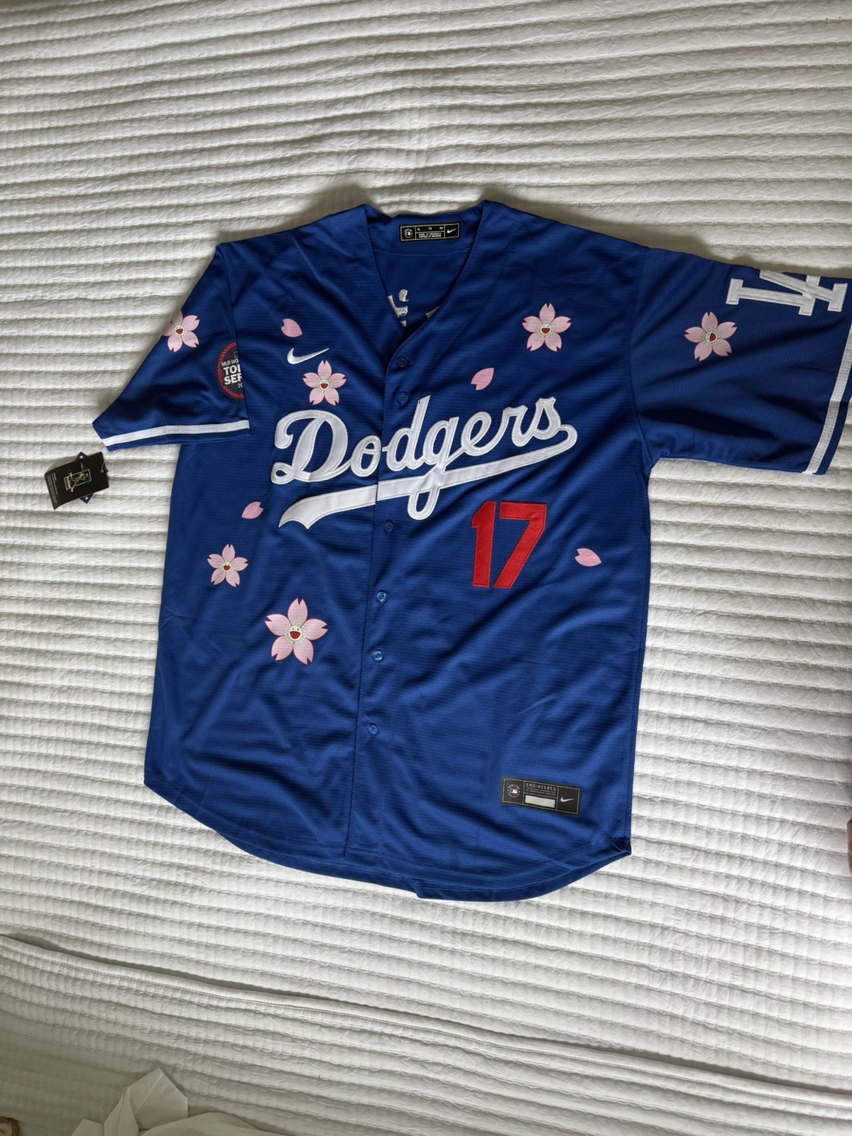 MURAKAMI DODGERS Collab Shohei Ohtani Japanese JERSEY Replica XL IN HAND MURAKAMI DODGERS Collab Shohei Ohtani Japanese JERSEY Replica XL IN HAND