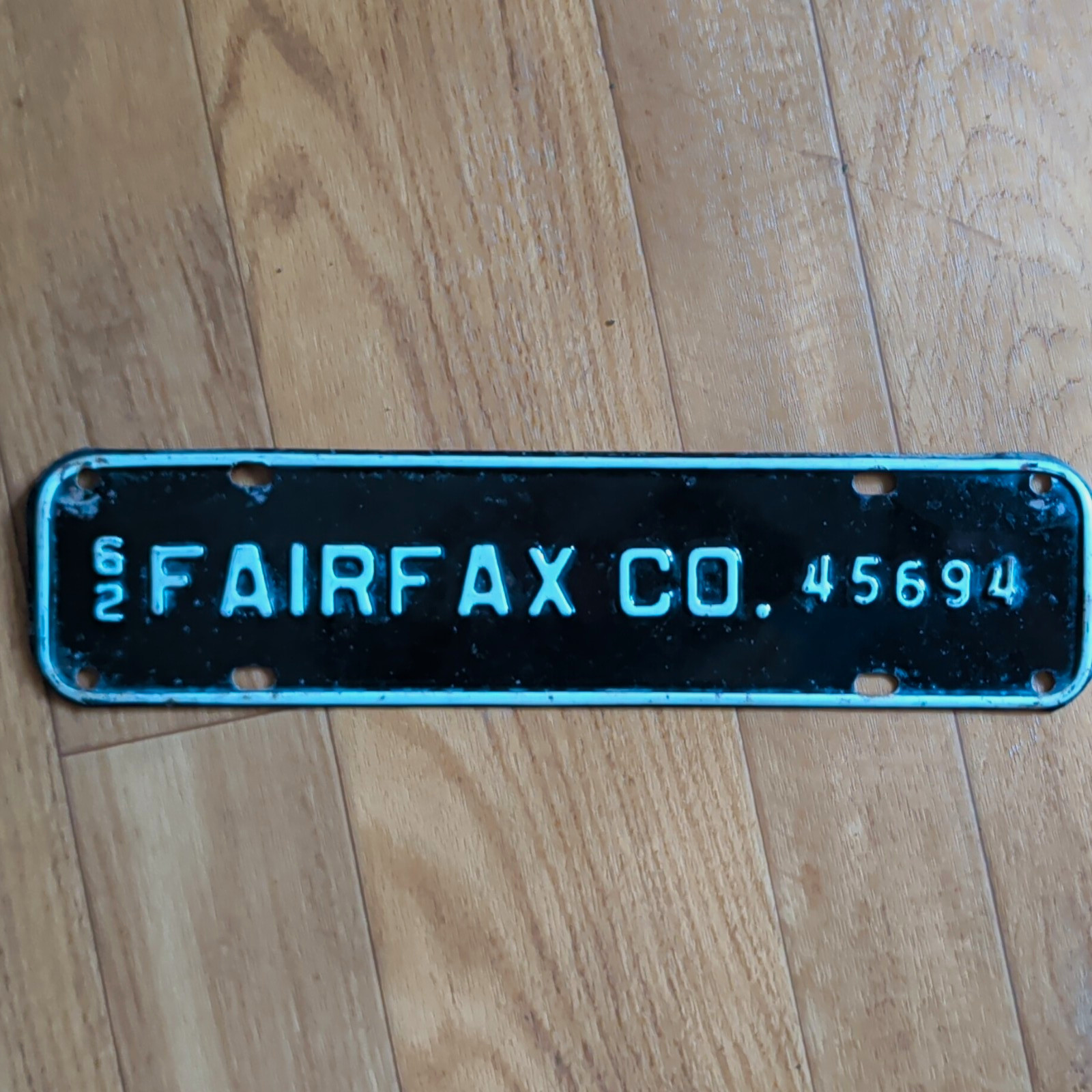 1962 Vintage Virginia License Plate Topper 45694 Fairfax County VA 1962 Vintage Virginia License Plate Topper 45694 Fairfax County VA