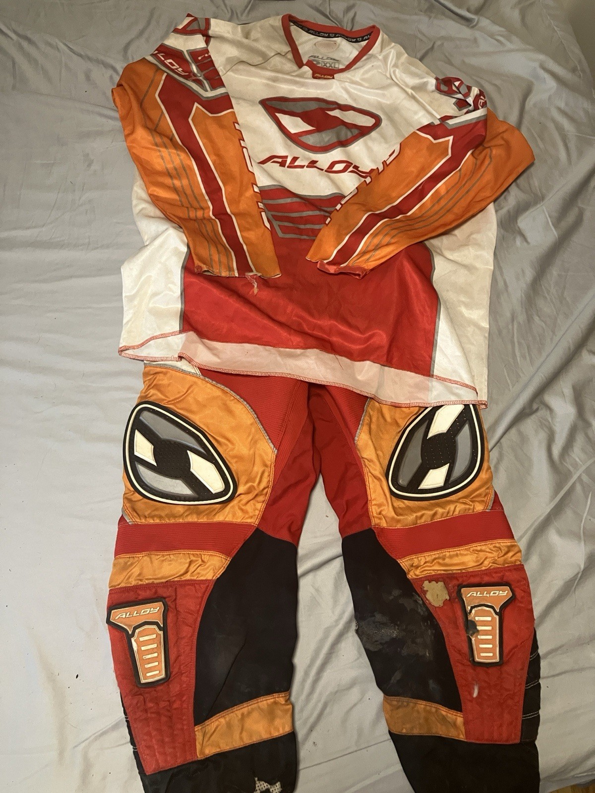 Alloy Racing MX-1 Vintage Motocross Gear Mike Alessi Special 36 Pants XXL Jersey Alloy Racing MX-1 Vintage Motocross Gear Mike Alessi Special 36 Pants XXL Jersey