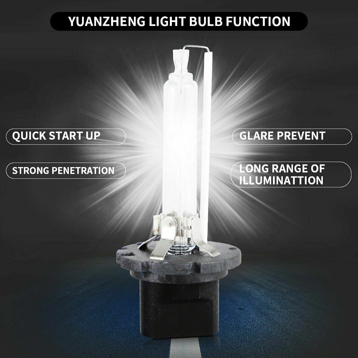 VLAND D2H HID Headlights Bulbs x 2 & Ballasts x 2 High / Low Beam VLAND D2H HID Headlights Bulbs x 2 & Ballasts x 2 High / Low Beam