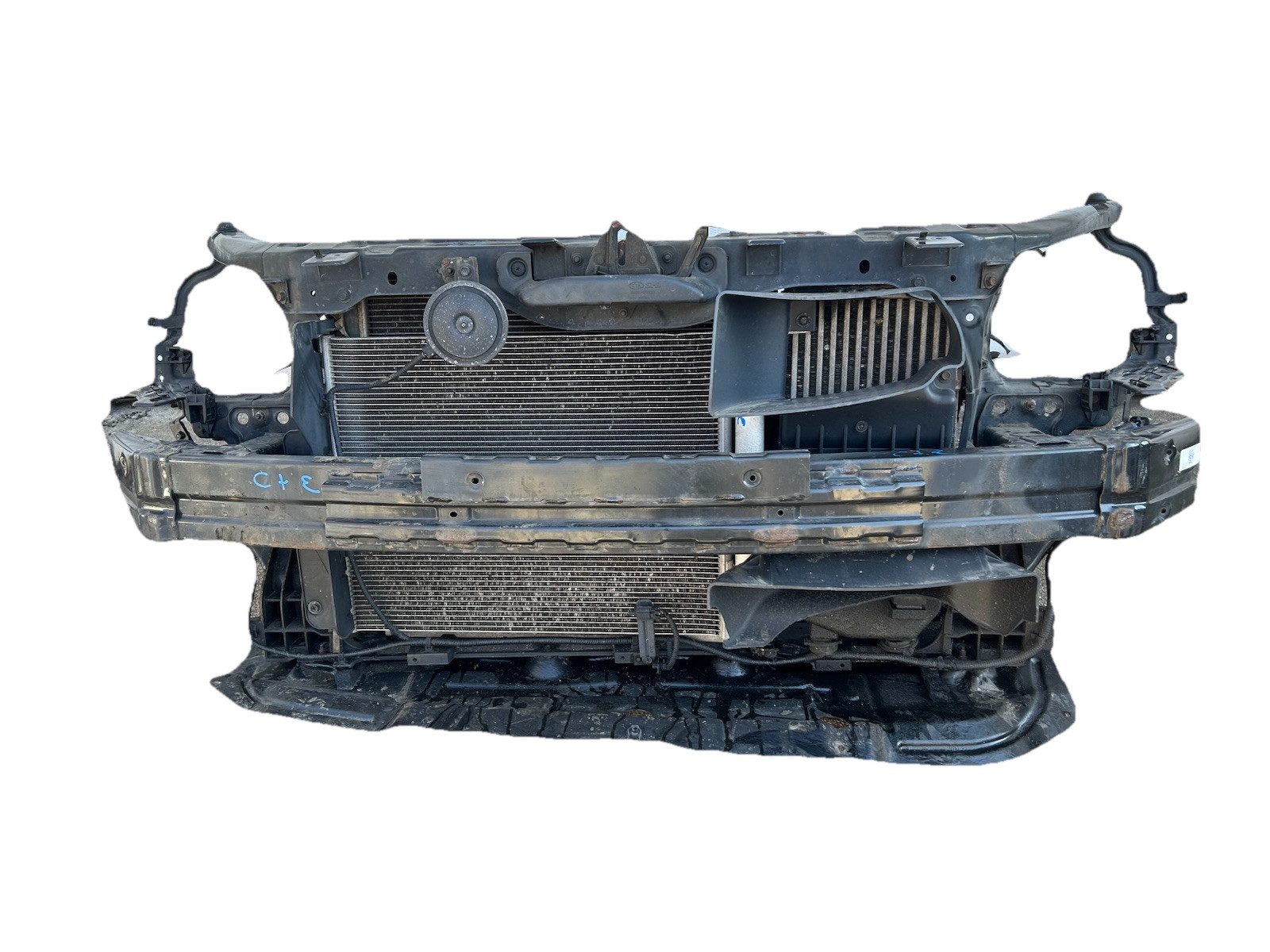 2011-2013 Kia Optima OEM Complete Radiator Support W/ Radiator Fan AC Condenser 2011-2013 Kia Optima OEM Complete Radiator Support W/ Radiator Fan AC Condenser