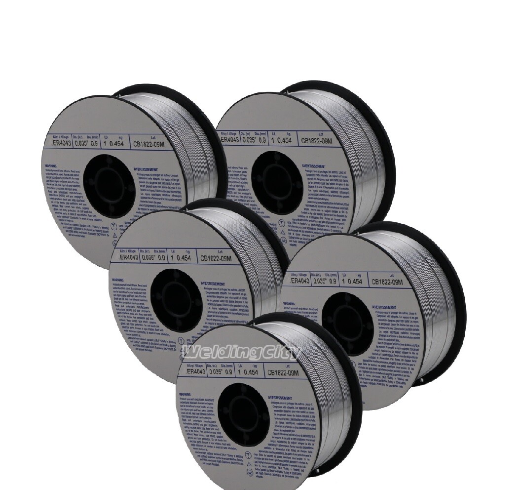 WeldingCity® 5-pk Aluminum MIG Welding Wire ER4043 .035