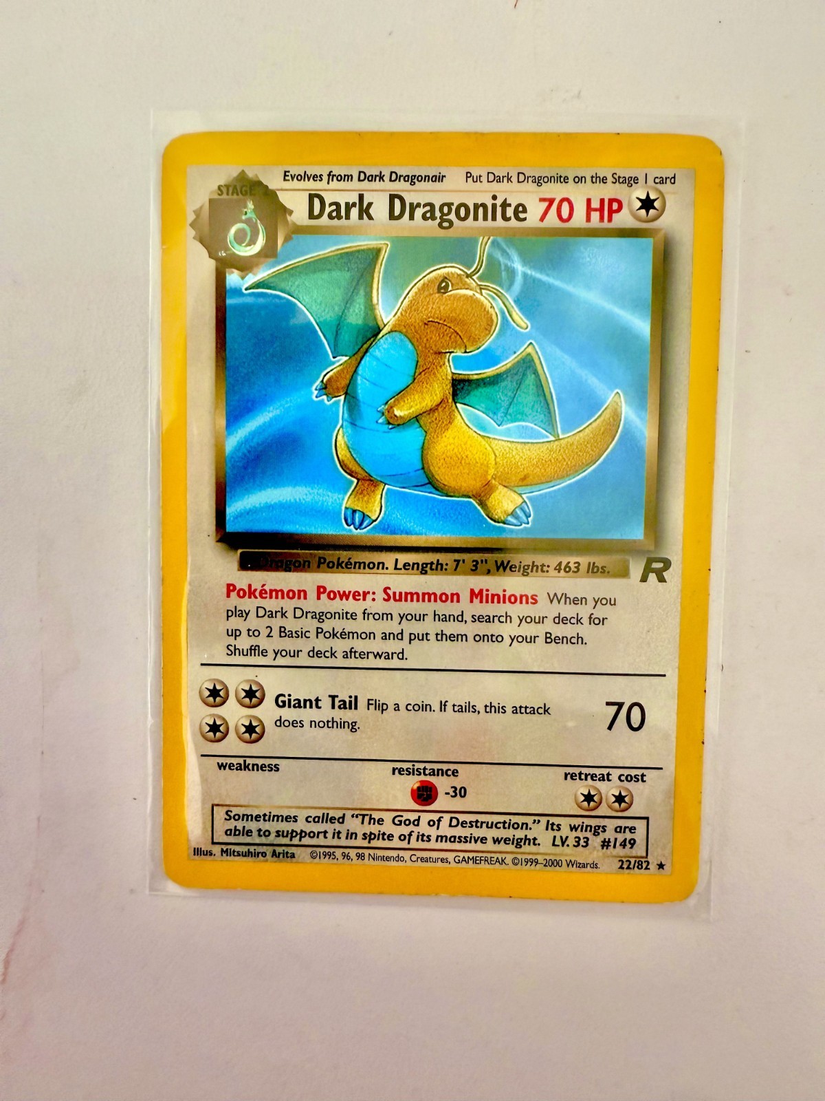 🐉 Pokemon DARK Dragonite | Variant Card | 2000 | NM/M 🐉