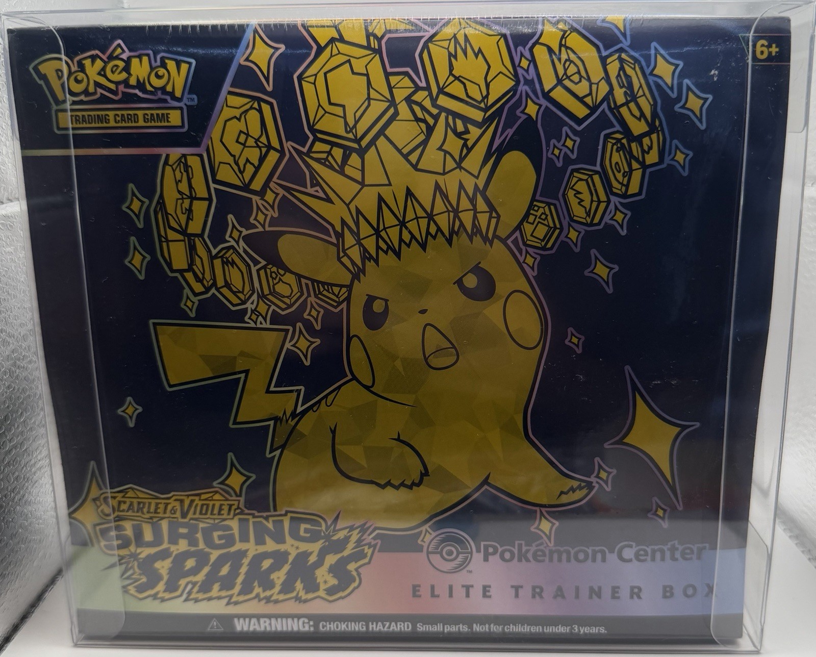 Surging Sparks Pokemon Center Exclusive Elite Trainer Box ETB New Sealed