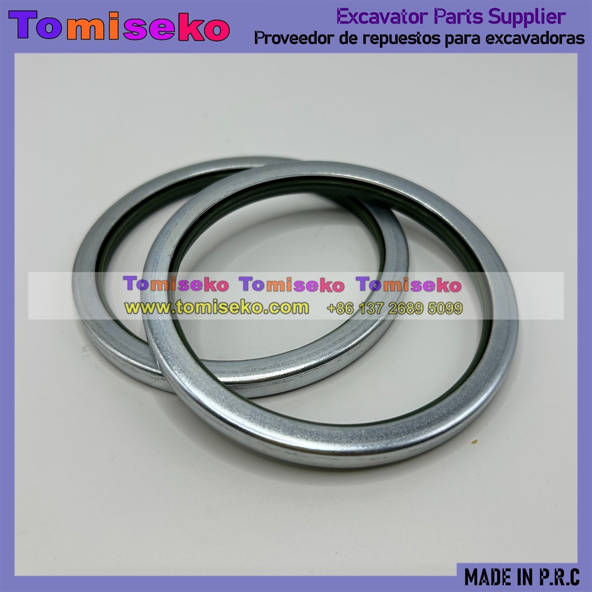 VAY 2pcs Dust Seal Ring 45x55x6MM(ID*OD*H) For Excavator Bucket Bushing Pin