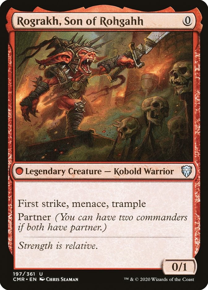 MTG Magic the Gathering Rograkh, Son of Rohgahh (197/794) Commander Legends LP MTG Magic the Gathering Rograkh, Son of Rohgahh (197/794) Commander Legends LP