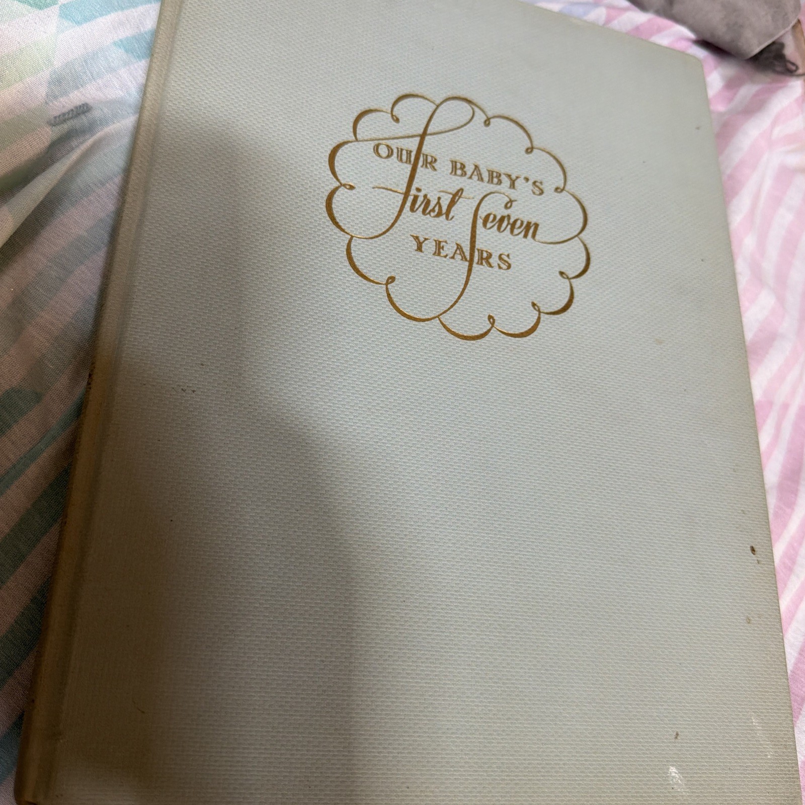Vintage 1942 Hardcover Baby Book, Vintage 1942 Hardcover Baby Book,