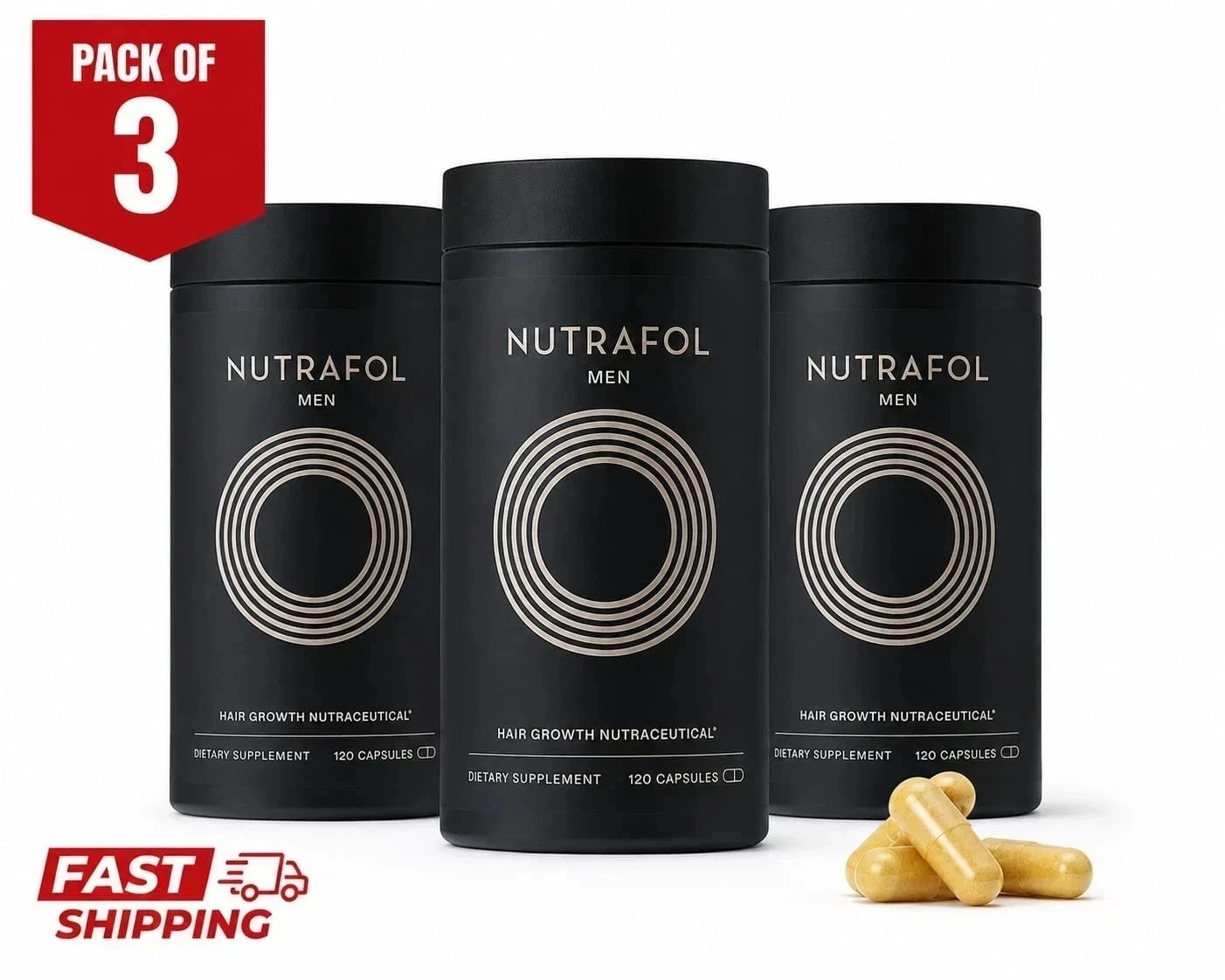 Pack Of 3 Men's Hair Growth Total 360 Capsules Exp 2027 Ship From USA Pack Of 3 Men's Hair Growth Total 360 Capsules Exp 2027 Ship From USA