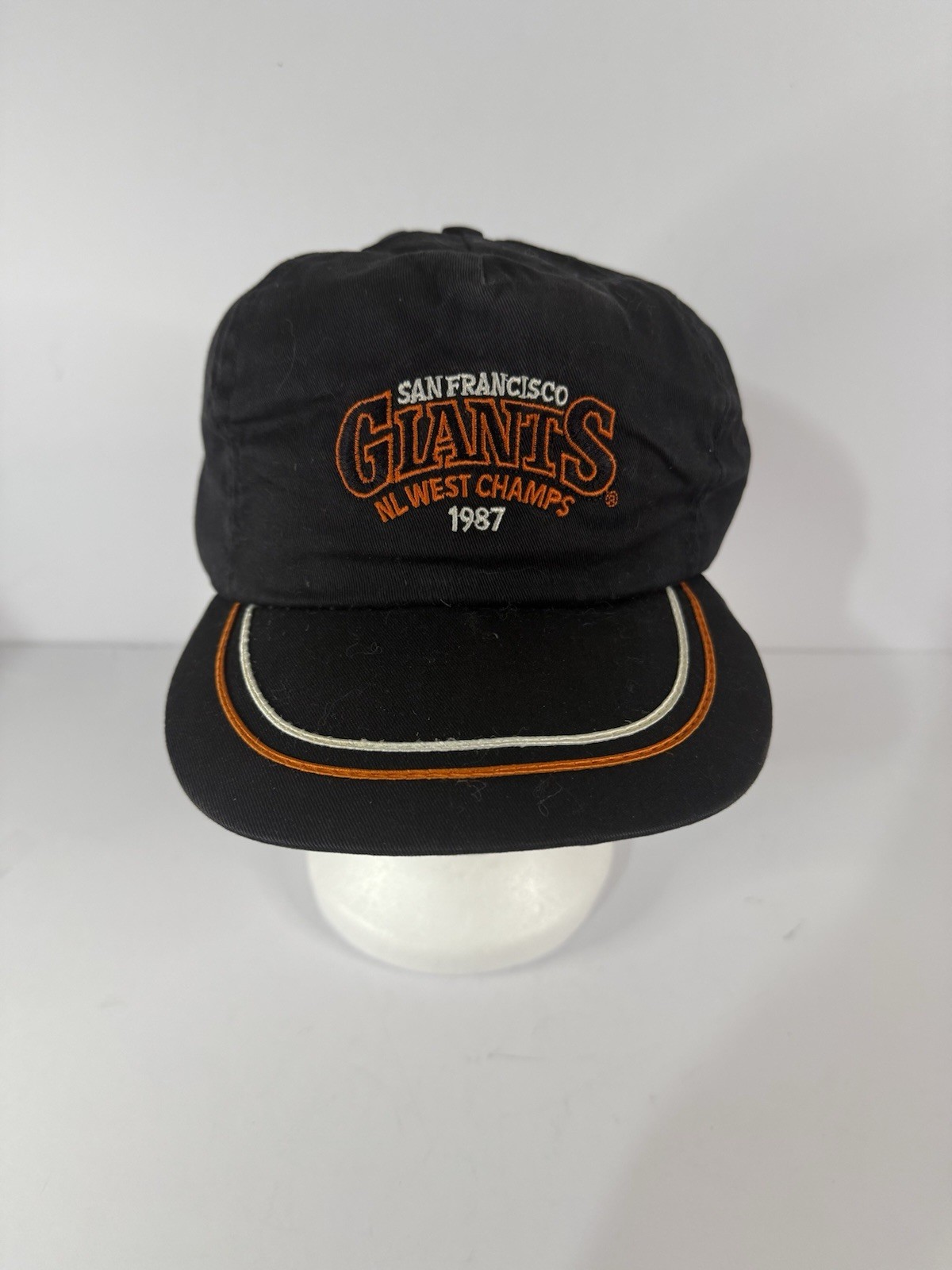 Vintage San Francisco Giants 1987 NL West Champs Snap Back Black Baseball Cap Vintage San Francisco Giants 1987 NL West Champs Snap Back Black Baseball Cap