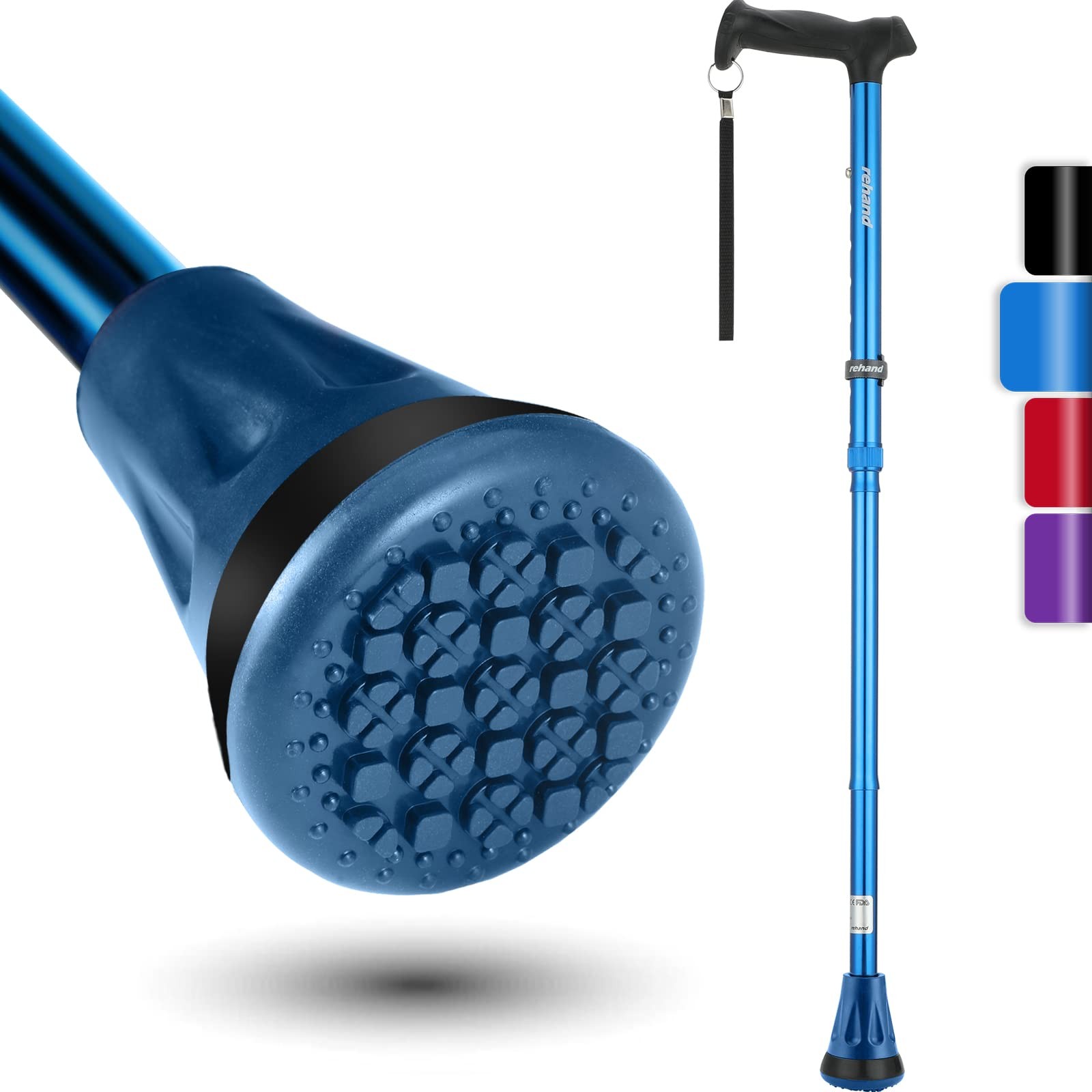 Walking Cane - Foldable, Adjustable, Collapsible Walking Canes for Men & Wome...