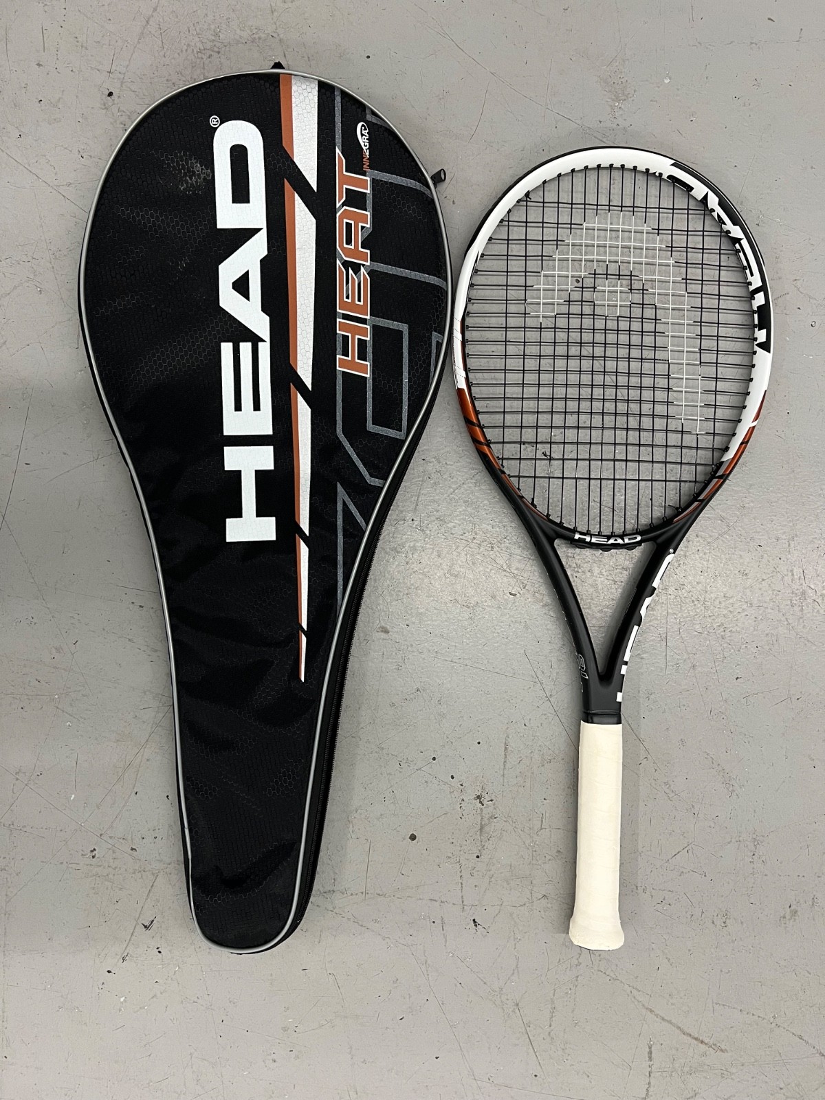 Head Heat IG Tennis Racquet Racket 4 1/4 Grip With Case 100in² Head Heat IG Tennis Racquet Racket 4 1/4 Grip With Case 100in²
