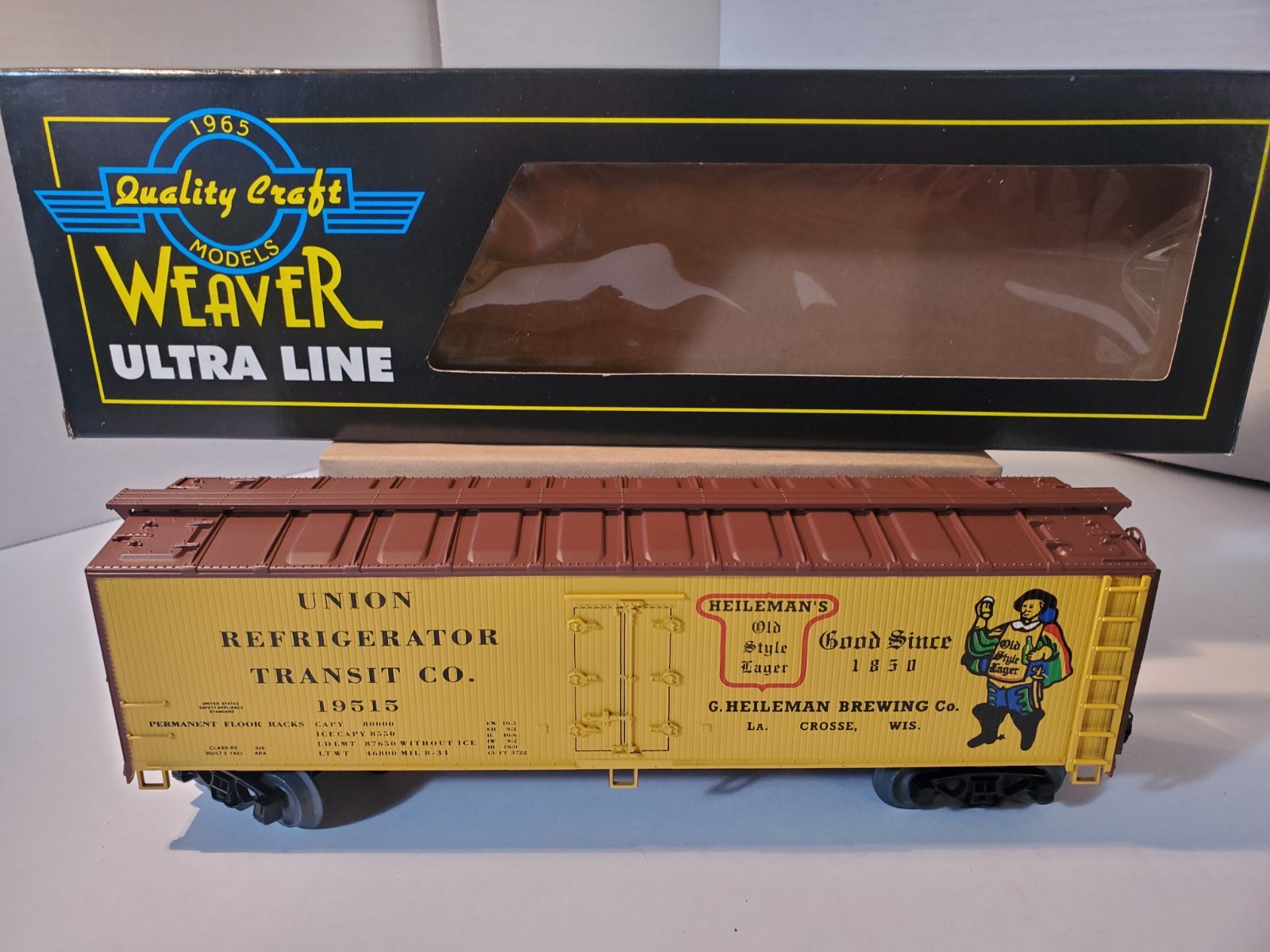 Weaver Ultra Line Heilman's Lager Wood Side Refrigerator Car 3-Rail U3127L New Weaver Ultra Line Heilman's Lager Wood Side Refrigerator Car 3-Rail U3127L New