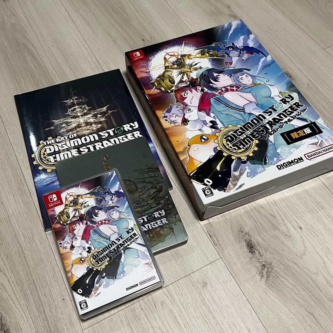 Digimon Story Time Stranger Switch Limited Edition Art Book Steelbook USB