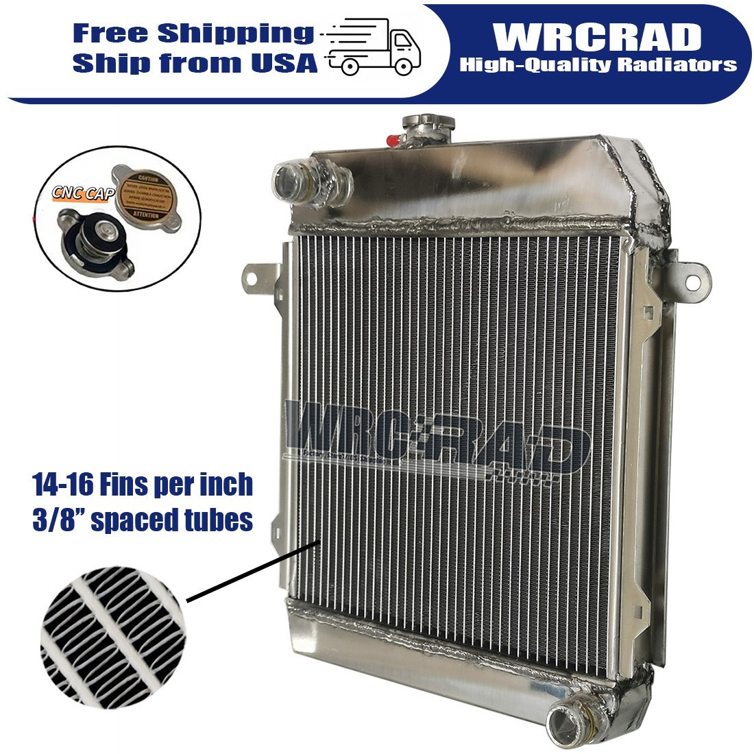 Aluminum Radiator Fit BMW 2 Series E10 1502/1600/1602/1800/1802/2000/2002 2-Rows