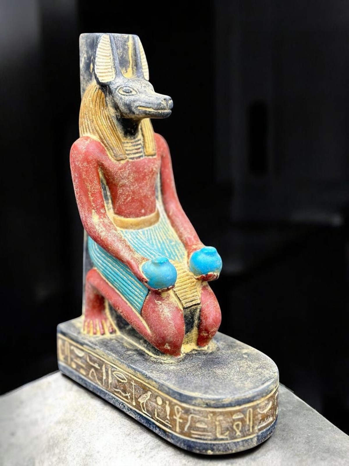 Rare Ancient Egyptian Antique God Anubis Unique Statue Pharaonic Egyptian BC