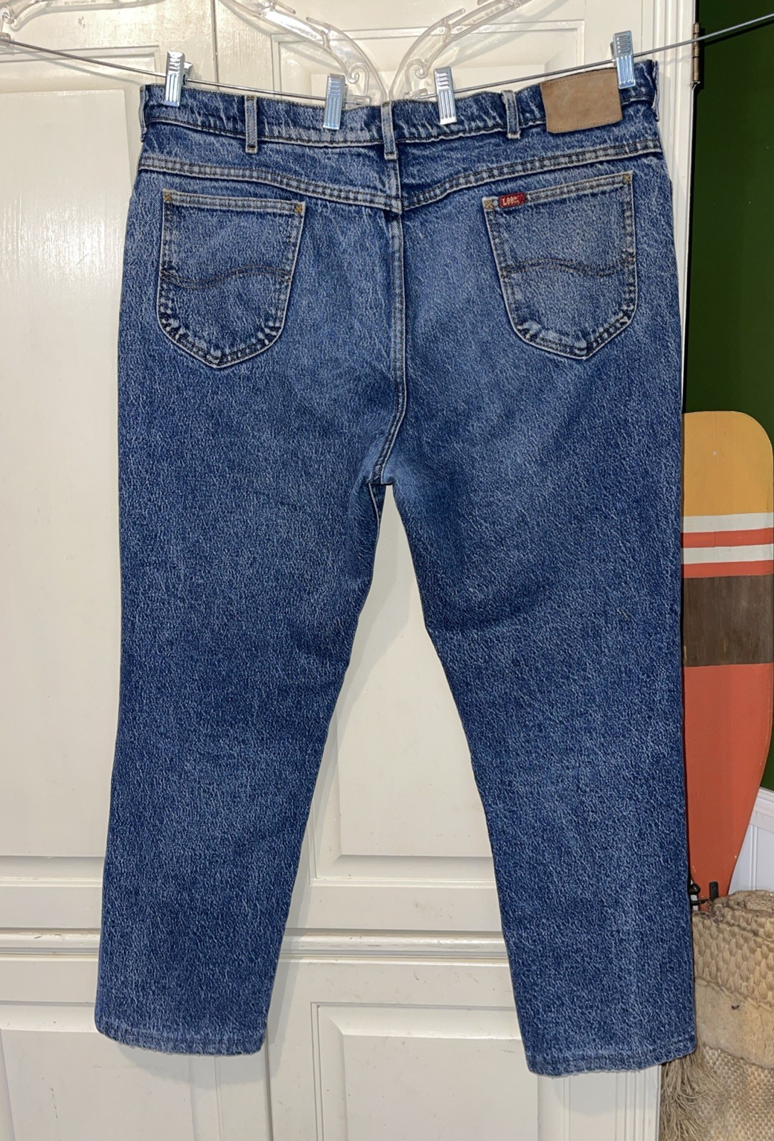 Vintage Lee Acid Wash 80’s Jeans Men 42x34 Blue USA Union Made Old School Vintage Lee Acid Wash 80’s Jeans Men 42x34 Blue USA Union Made Old School