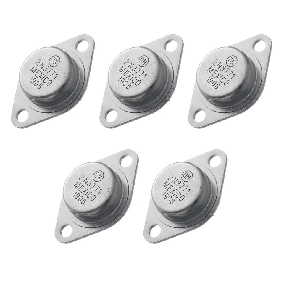 5pcs 2N3771 2N 3771 High Power NPN Silicon Power Transistors 40V 30A,to-3.
