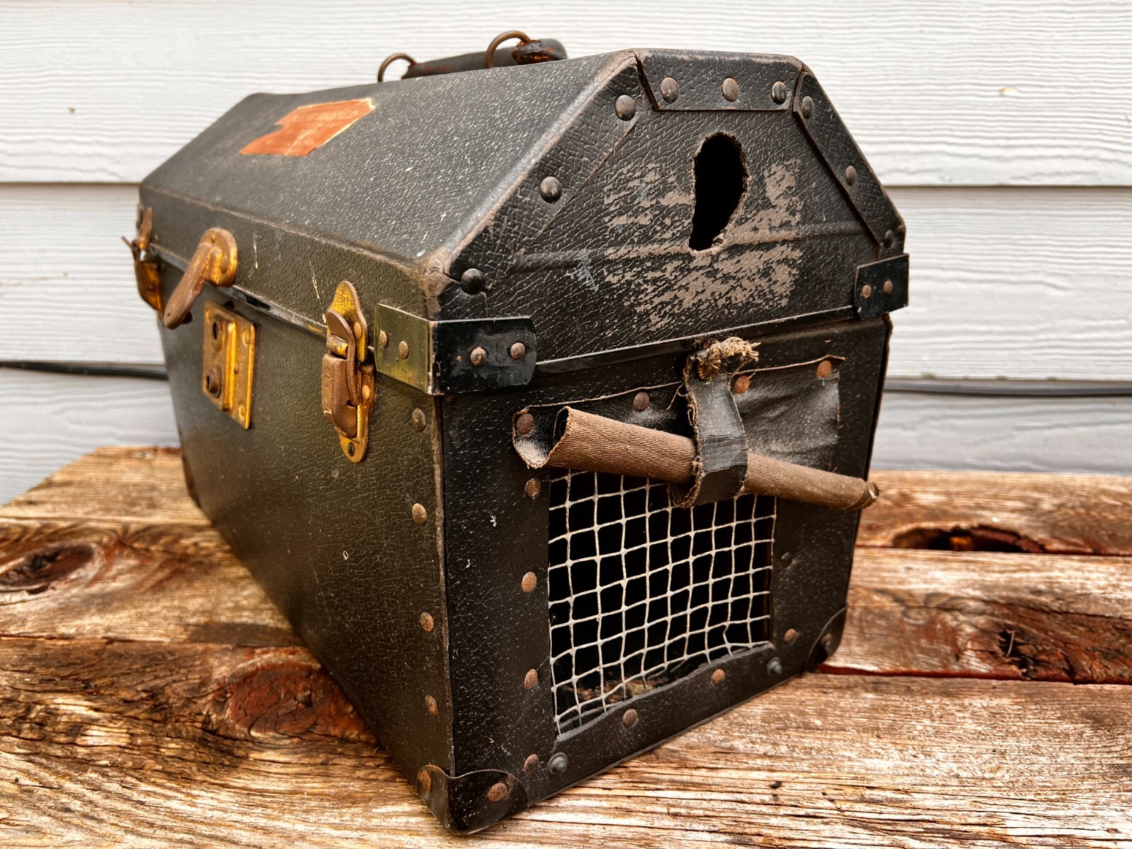Historic New York - Antique - Hotel Manger - Pet Carrier - Super Weird - Rare Historic New York - Antique - Hotel Manger - Pet Carrier - Super Weird - Rare