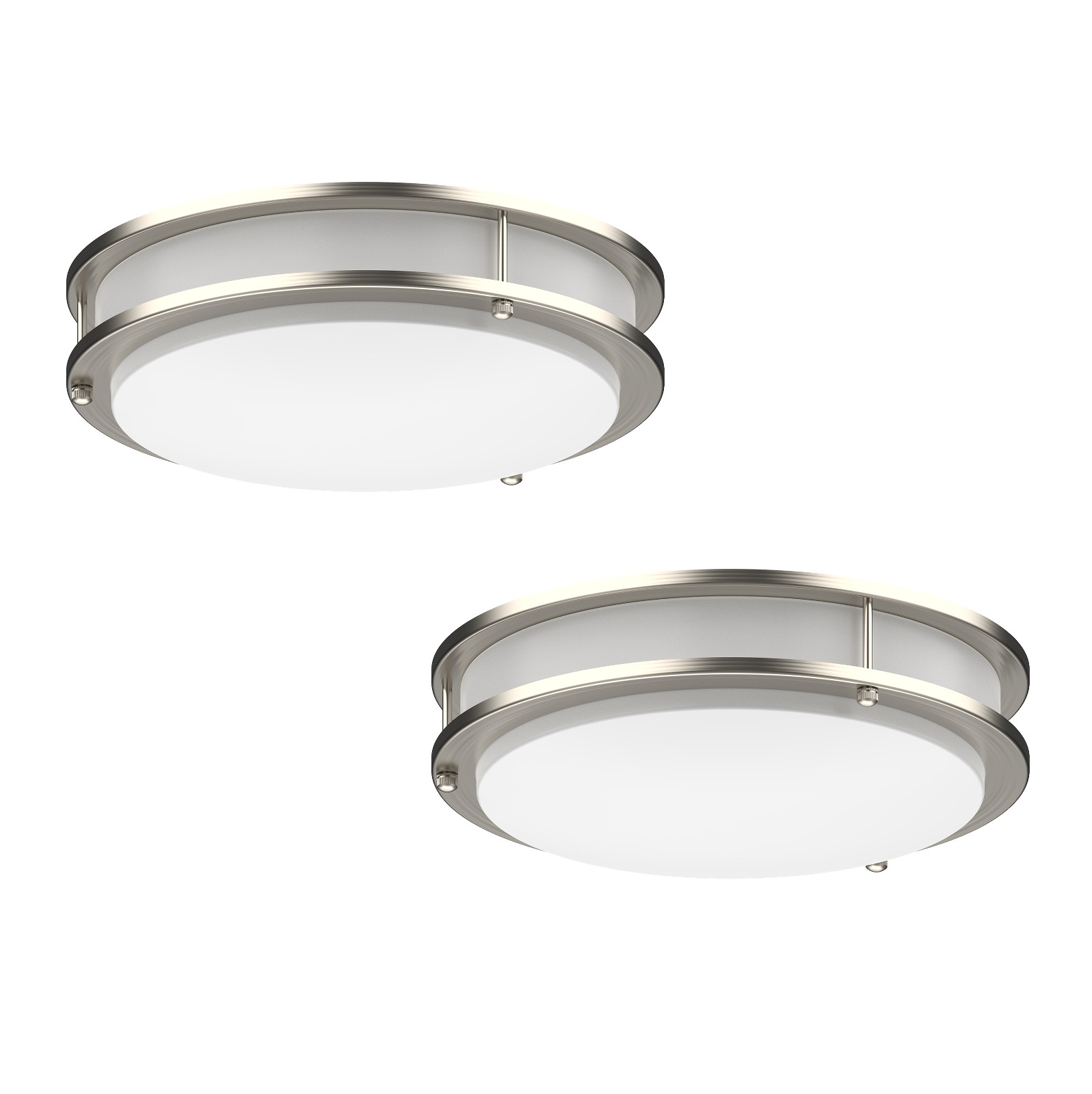 2-PACK LED Flush Mount Dimmable Ceiling Light 4000K Daylight 10\